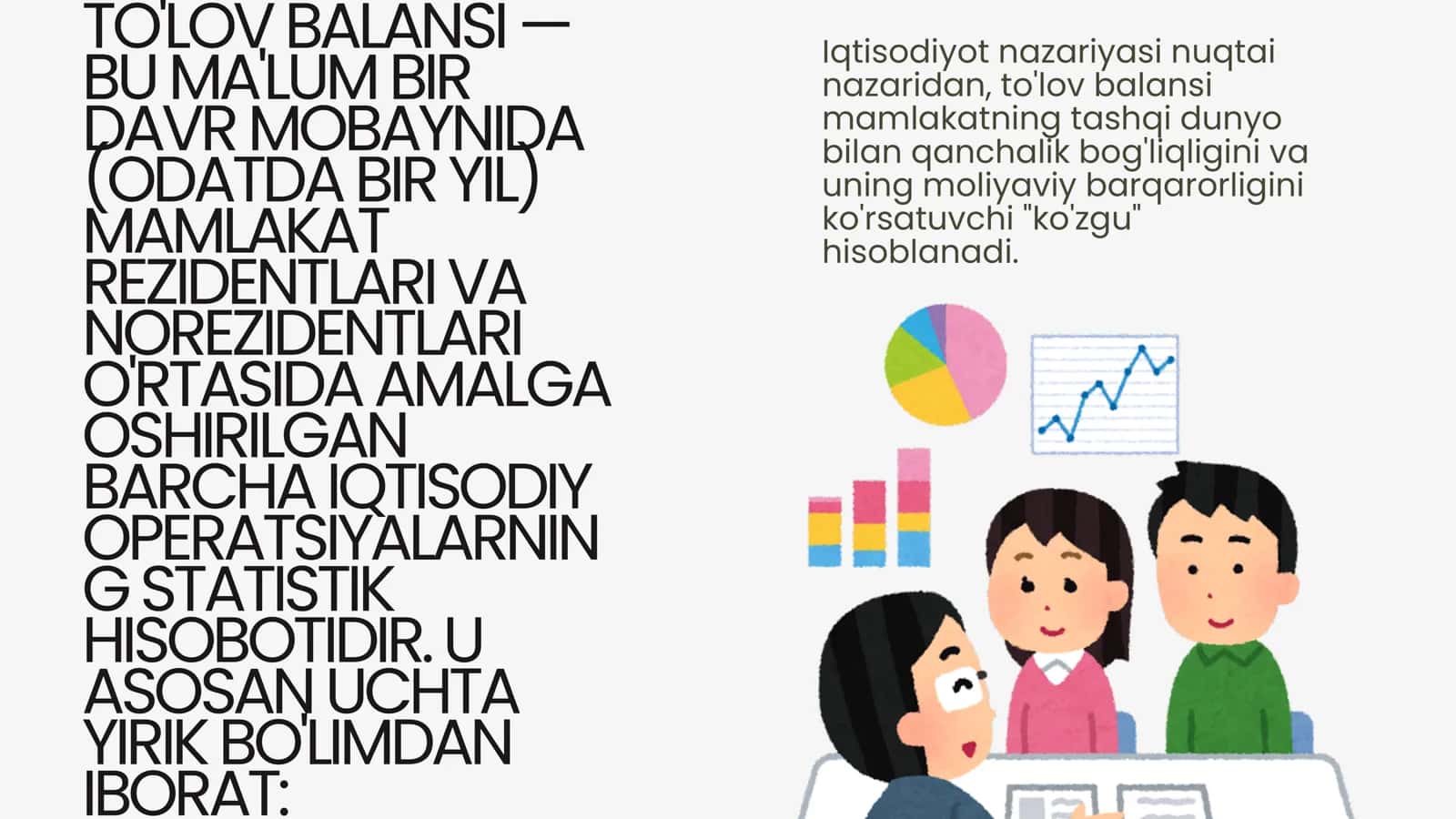 TO'LOV BALANSI VA XALQARO ZAXIRALAR STATISTIKASI 2