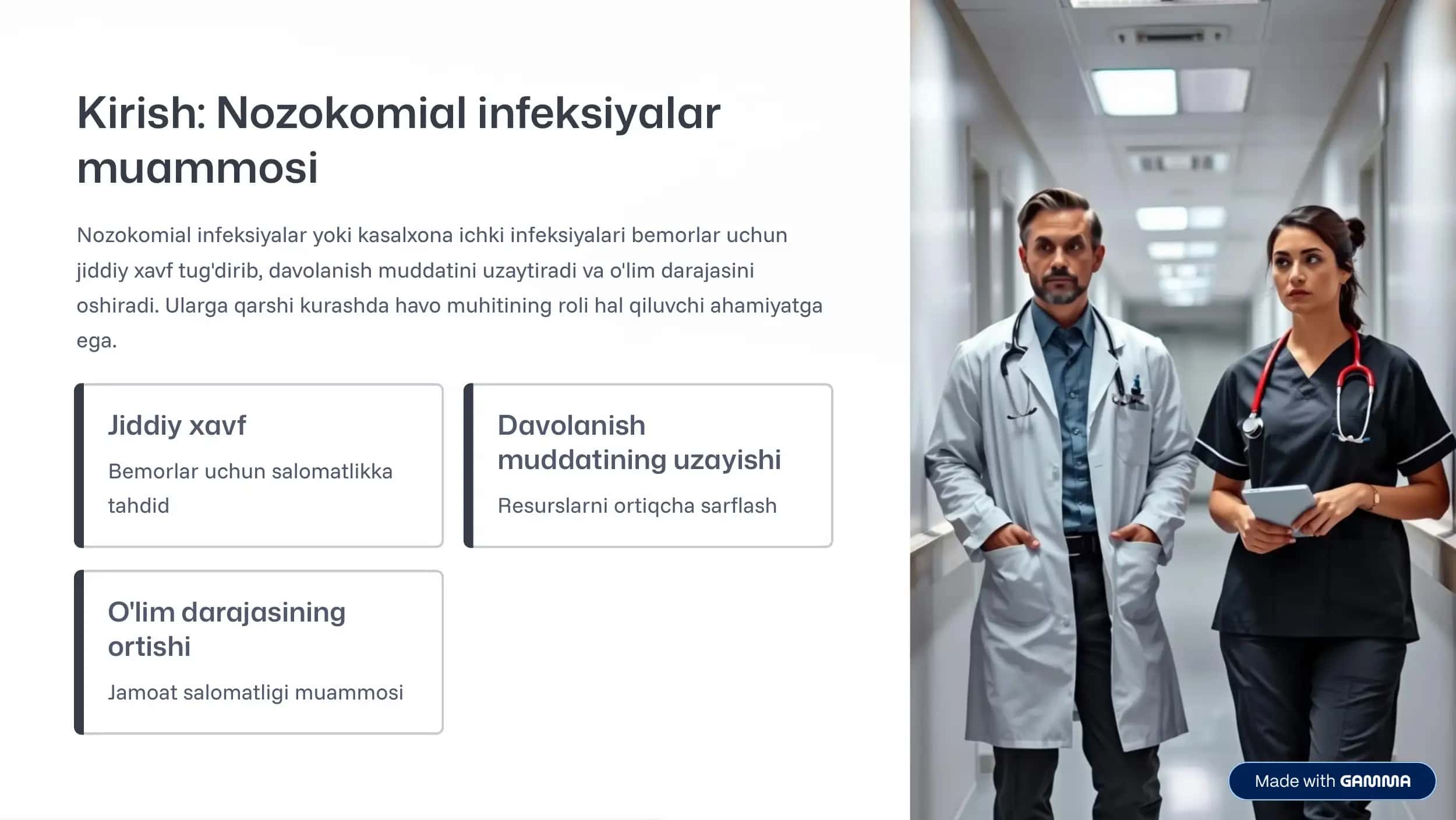 Kasalxona ichki infeksiyalari va havo muhitining gigienik ahamiyati 2