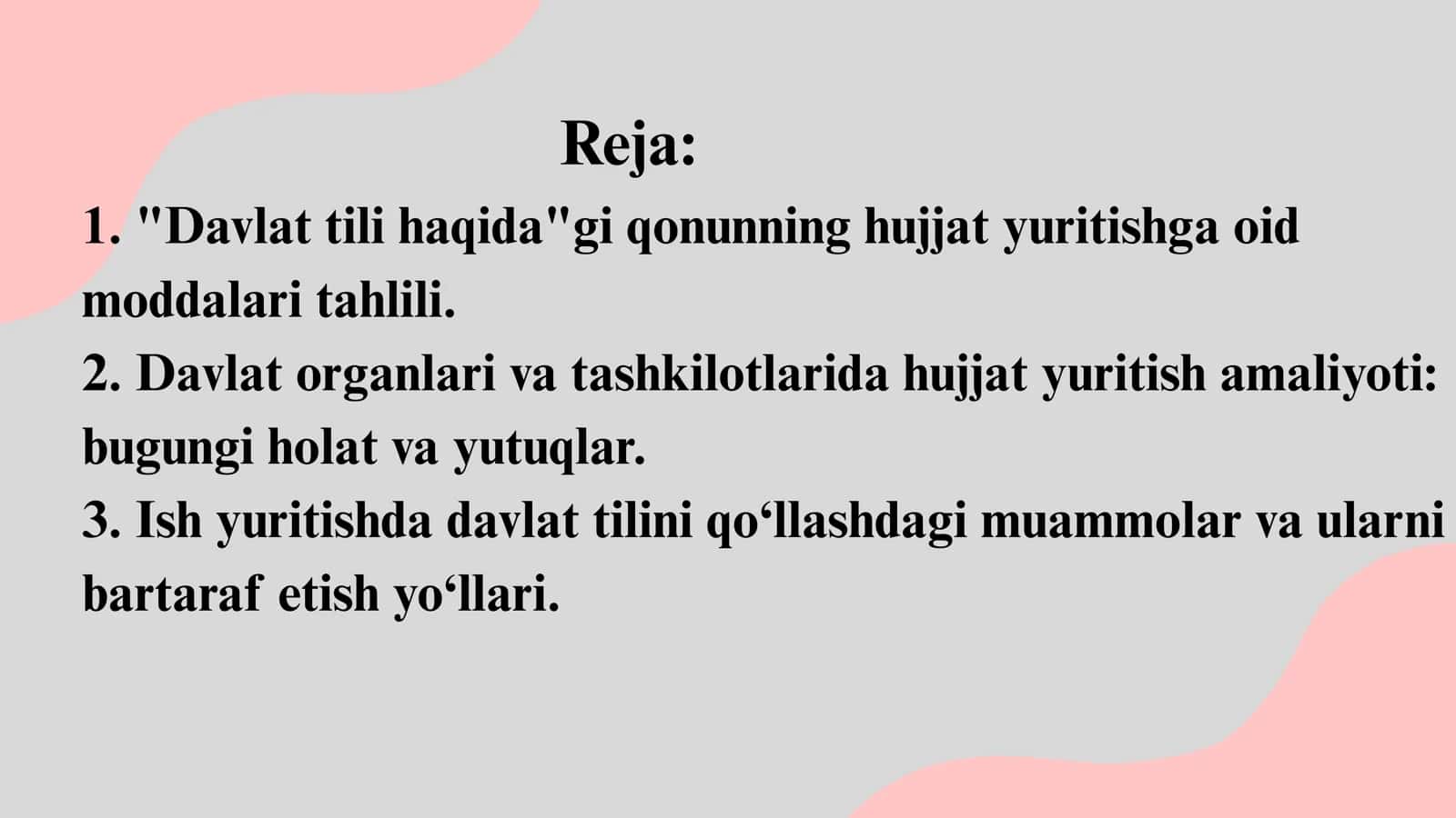 Davlat tili haqida 2