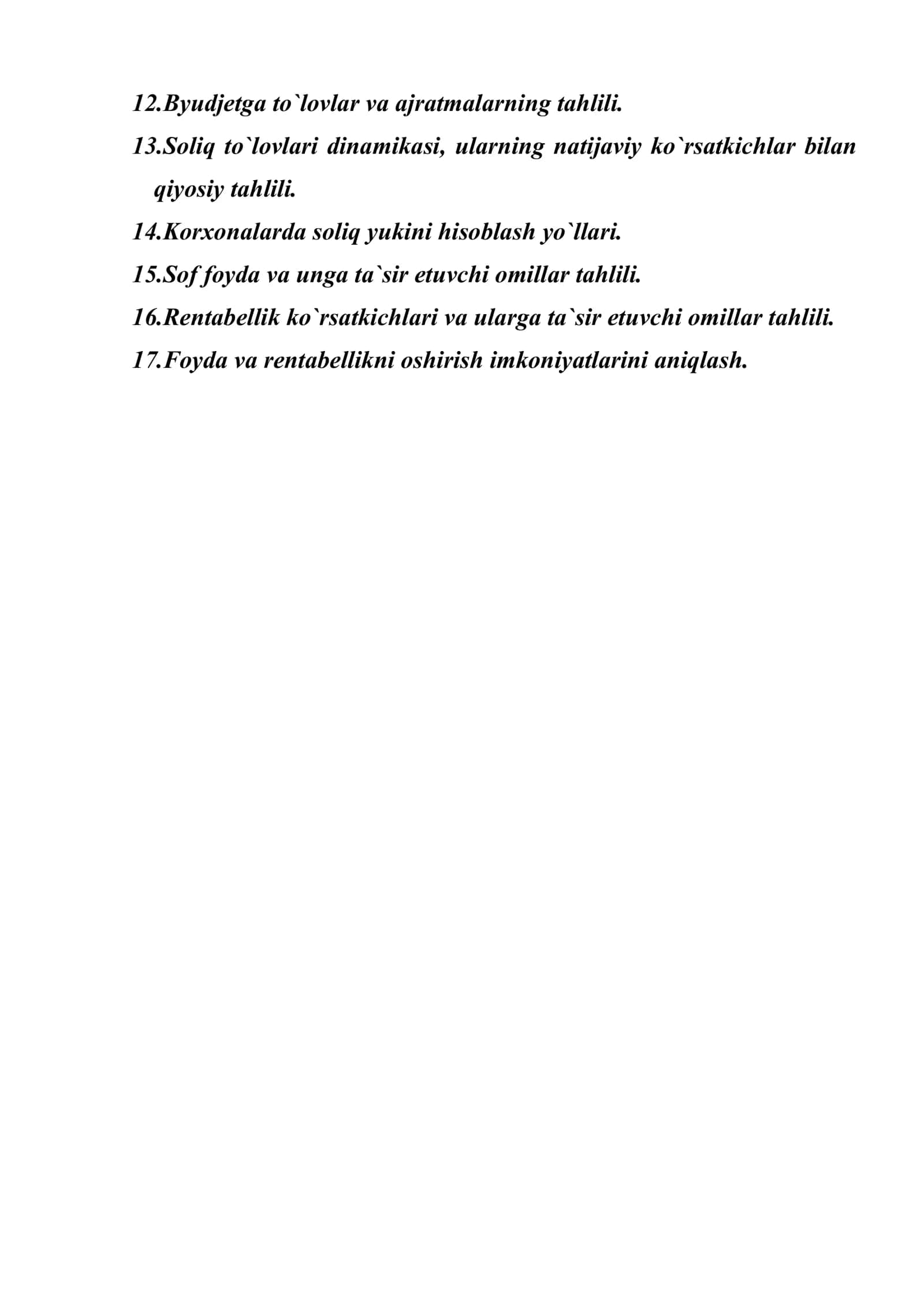 Moliyaviy natijalar va rentabellik tahlili 2