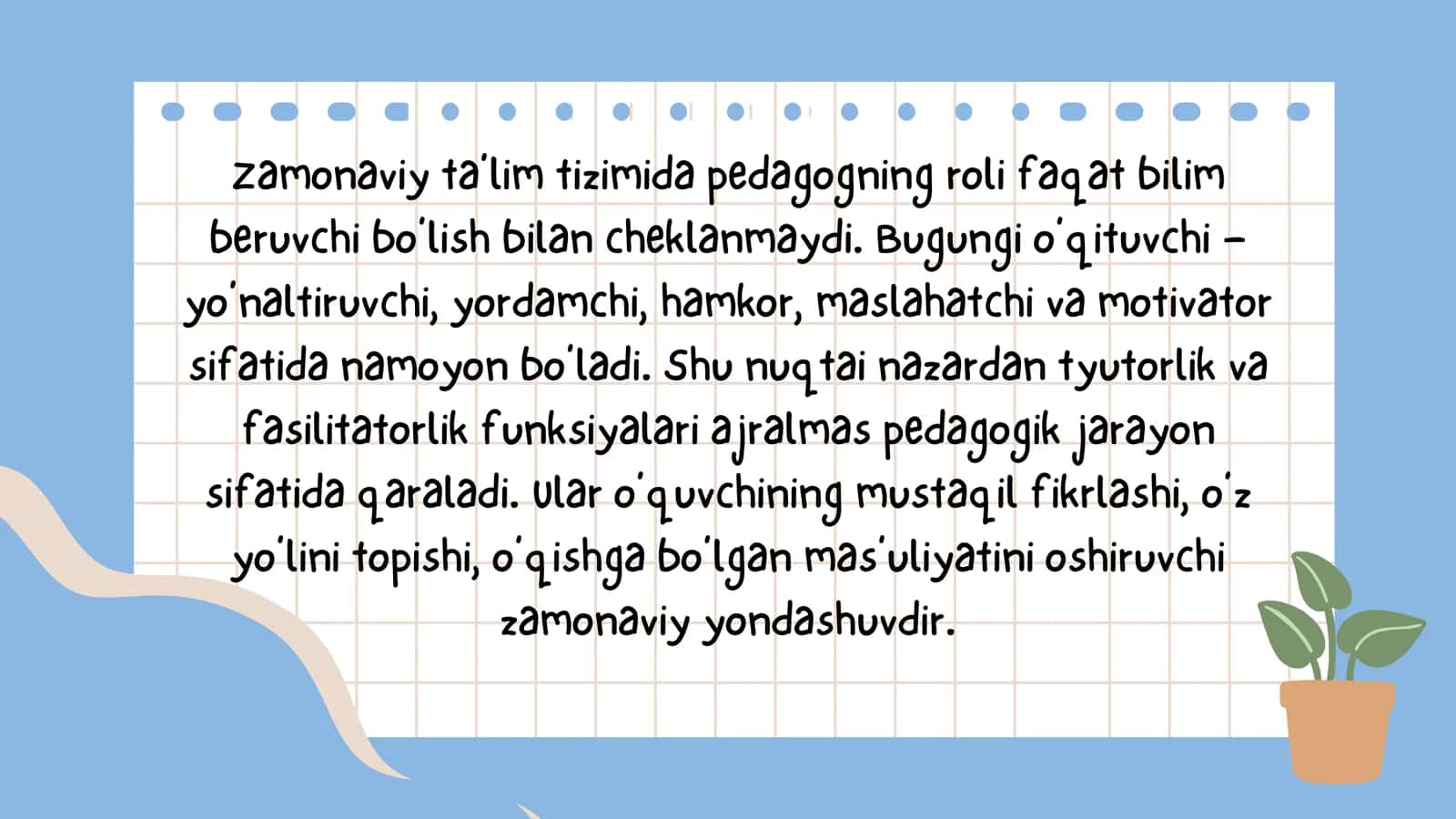 Pedagogning tyutorlik faoliyati 2