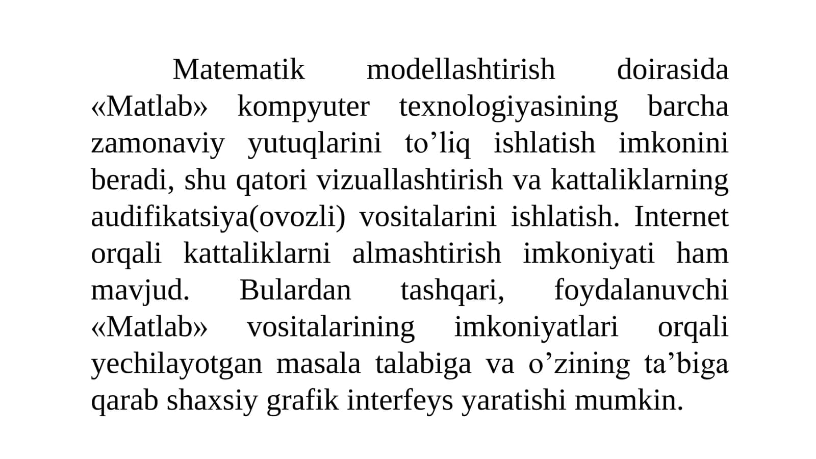 MATLAB dasturi 2