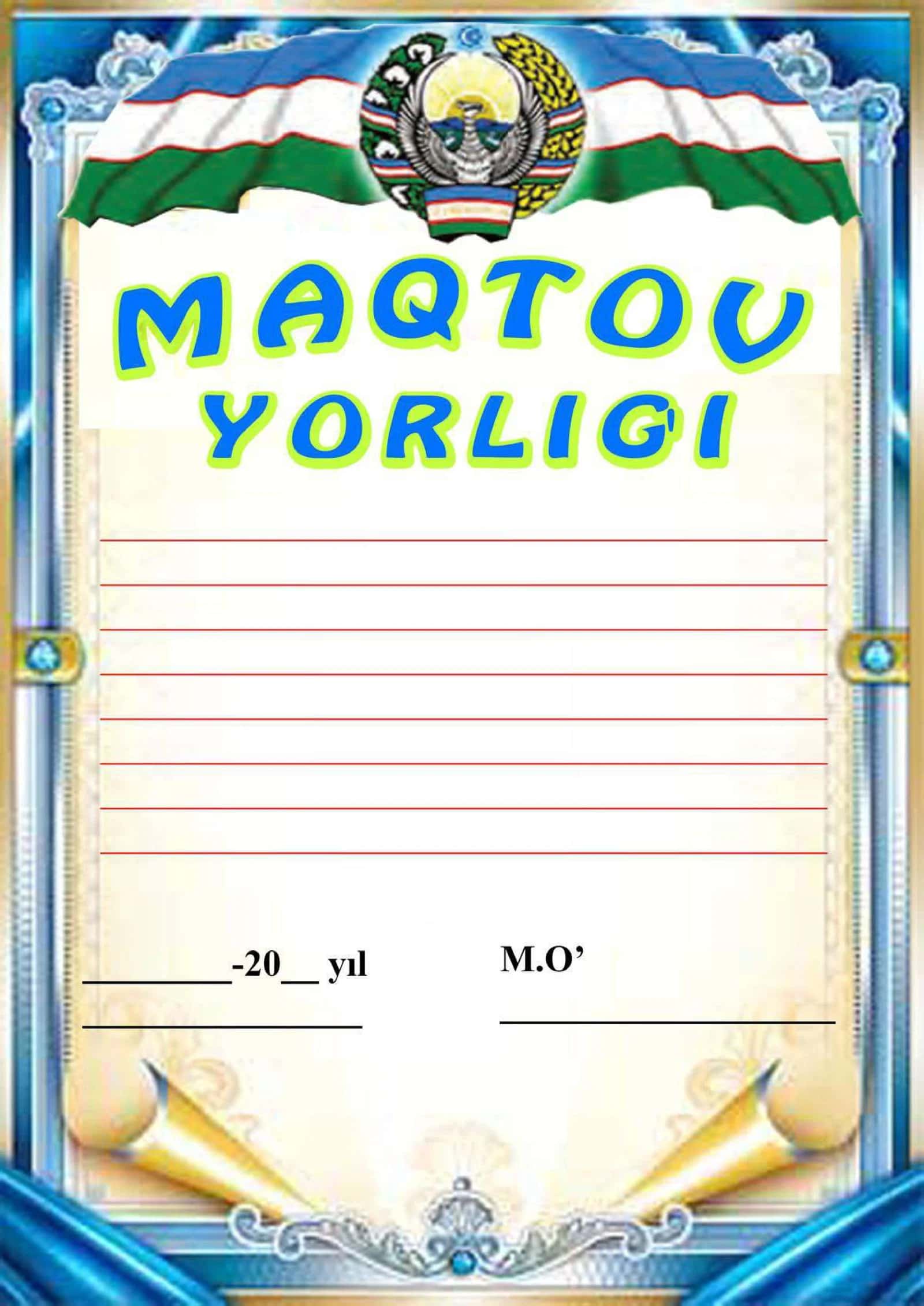 Maqtov yorliq 2