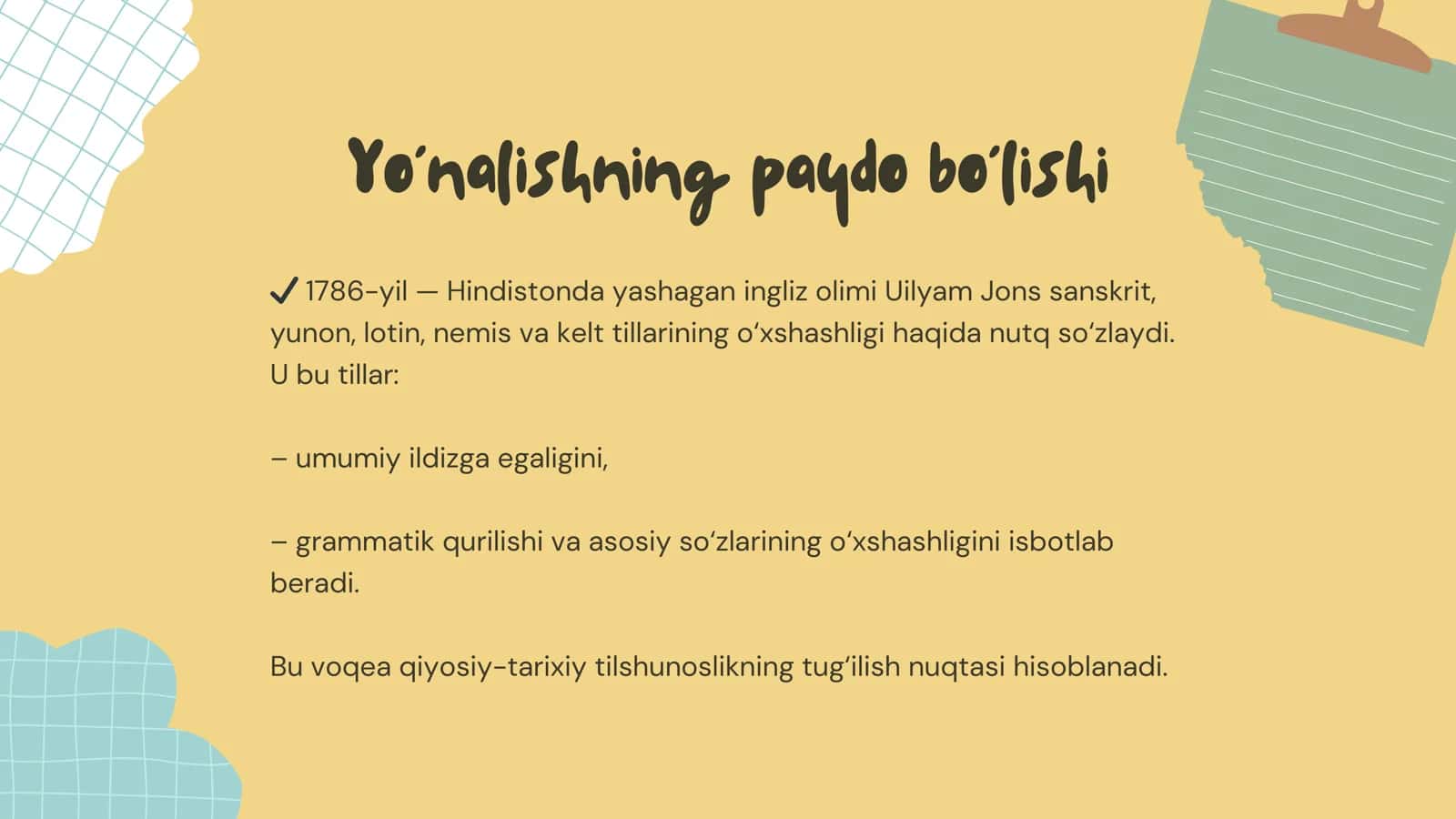 Qiyosiy-tarixiy tilshunoslikning vujudga kelishi va rivojlanishi 2