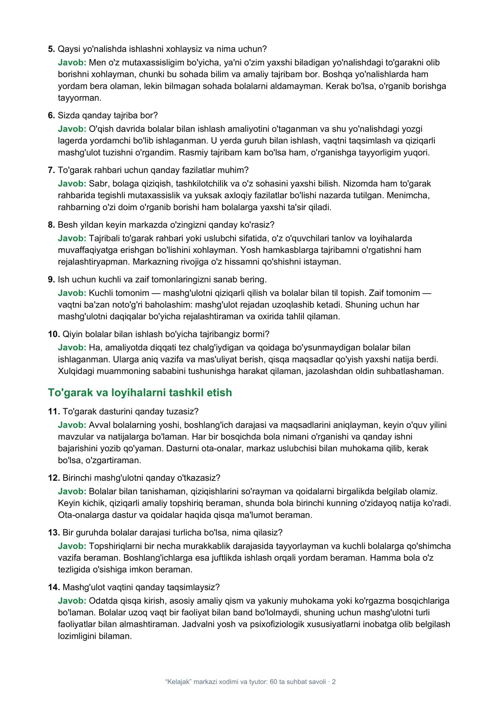 “Kelajak” markazi xodimi va tyutor 2