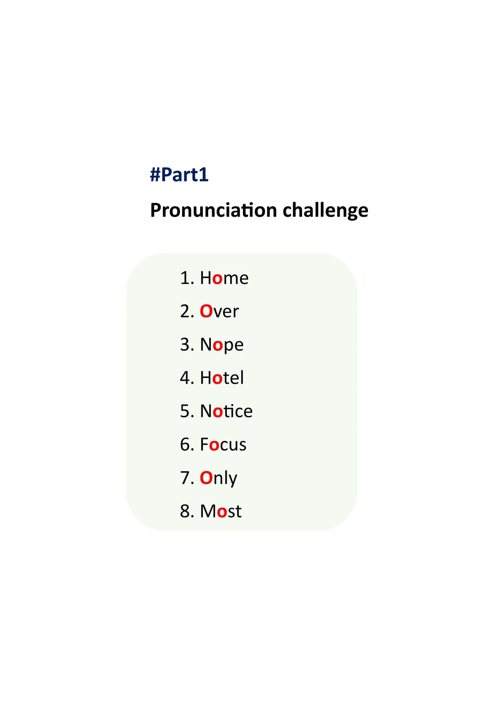 Bonus Lesson - Pronunciation 2