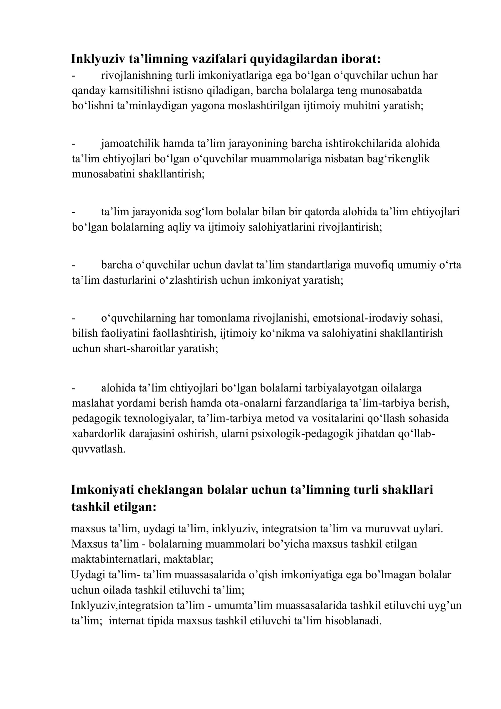 inklyuziv talim haqida ma'lumotlar 2