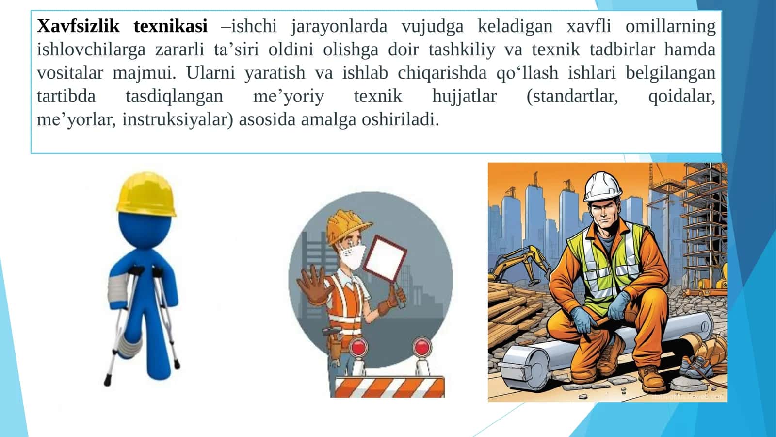 Ishlab chiqarish jarayonlarida texnika xavfsizligi qoidalari 2