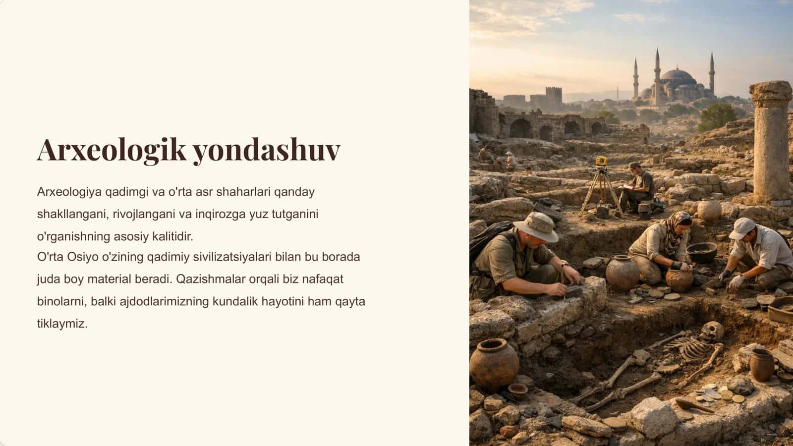 Shahar hayoti arxeologiyasiga kirish (O'rta Osiyo misolida) 2