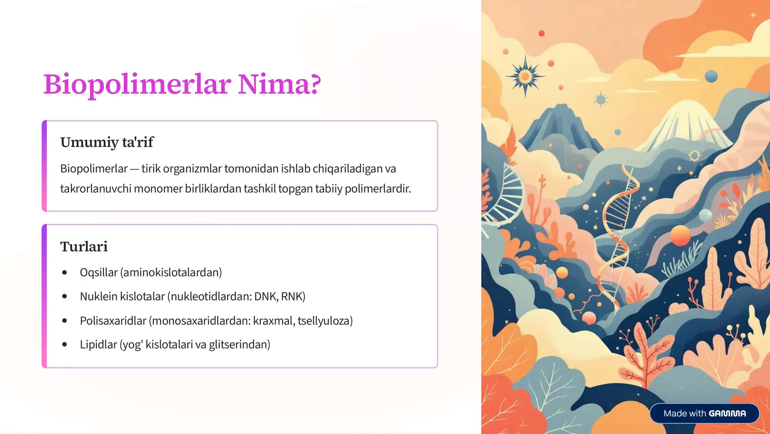 Biopolimerlarning Elektron va molekulyar xususyatlari 2