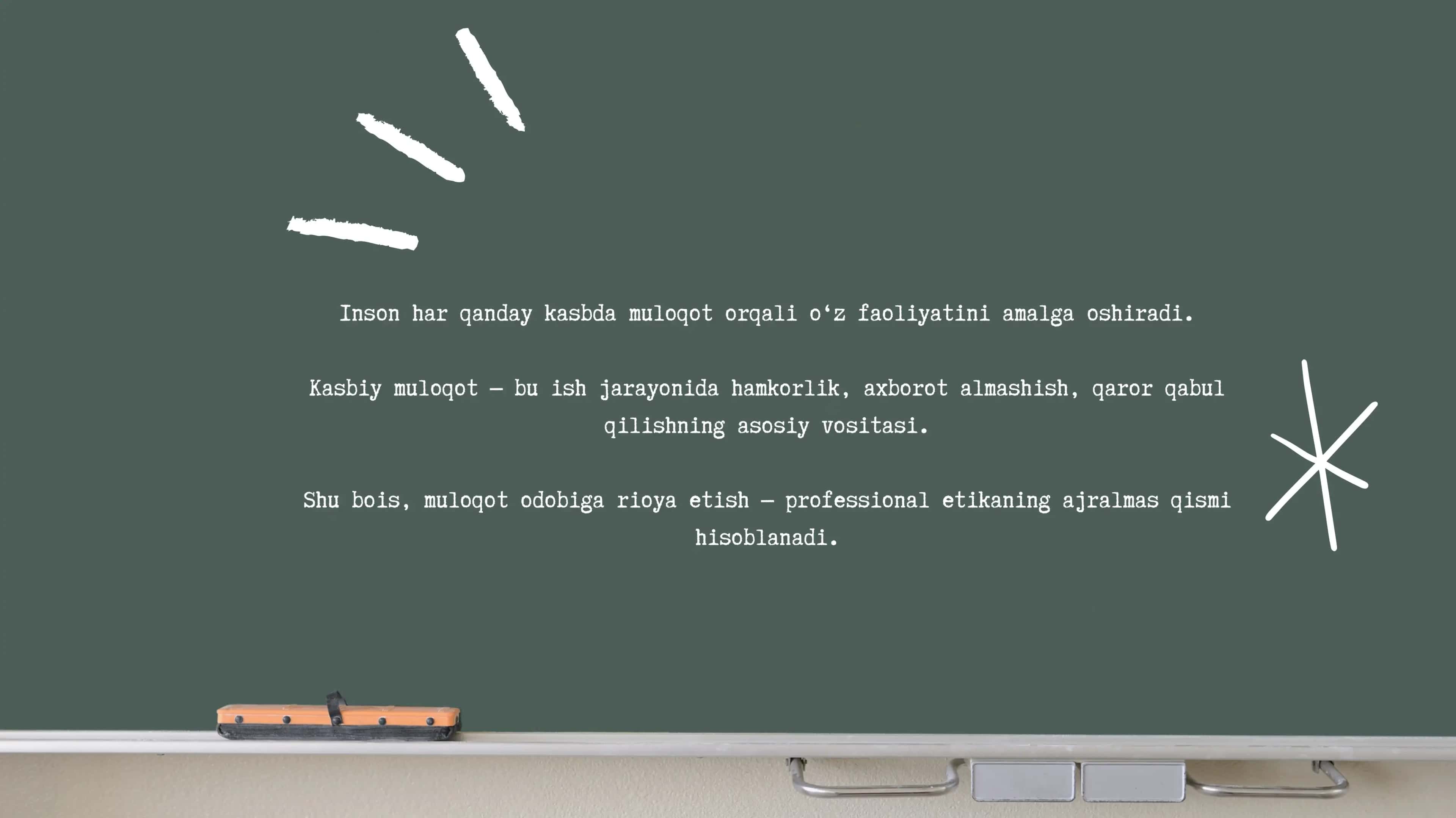 Kasbiy muloqot 2