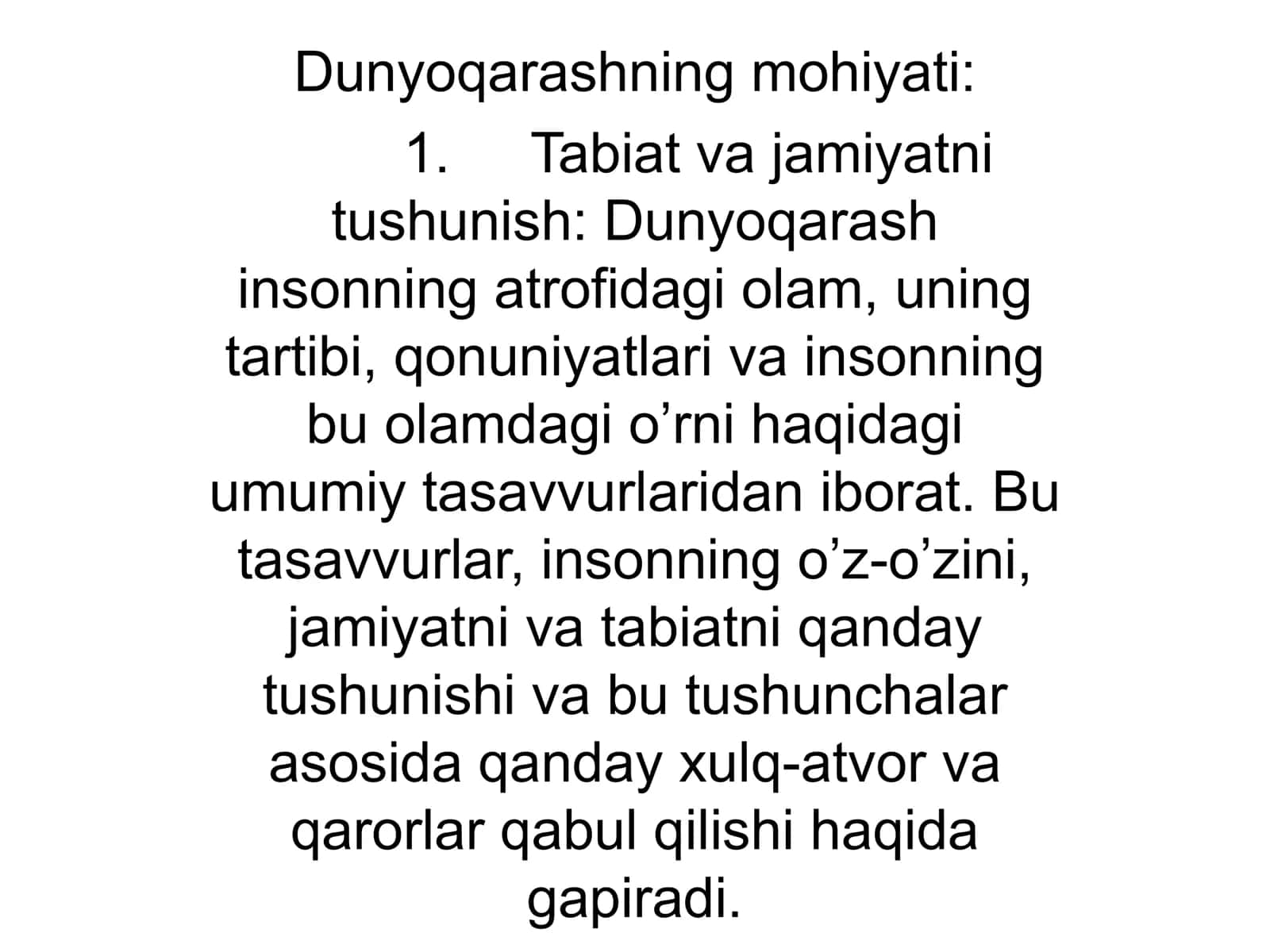 Dunyoqarash 2