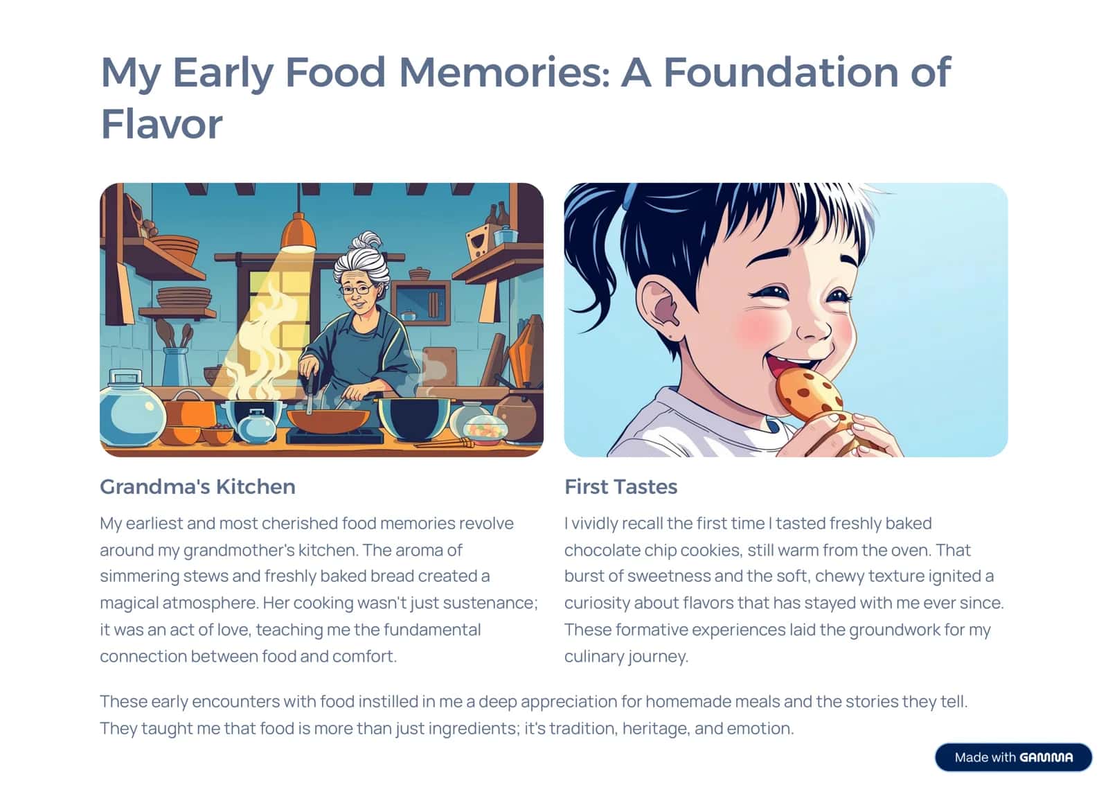 My Culinary Journey 2