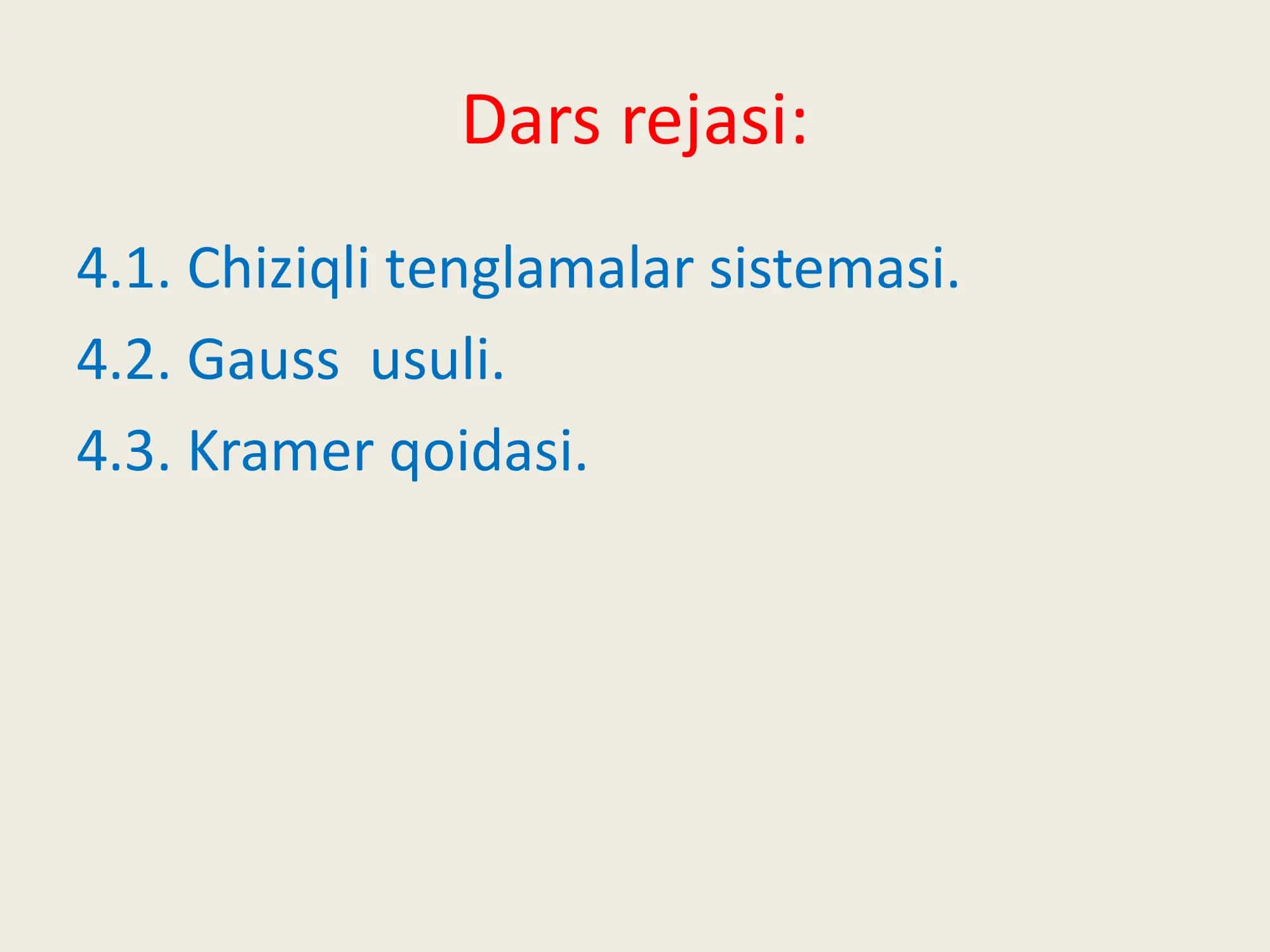 4-mavzu.Сhiziqli tеnglamalar sistеmasi 2