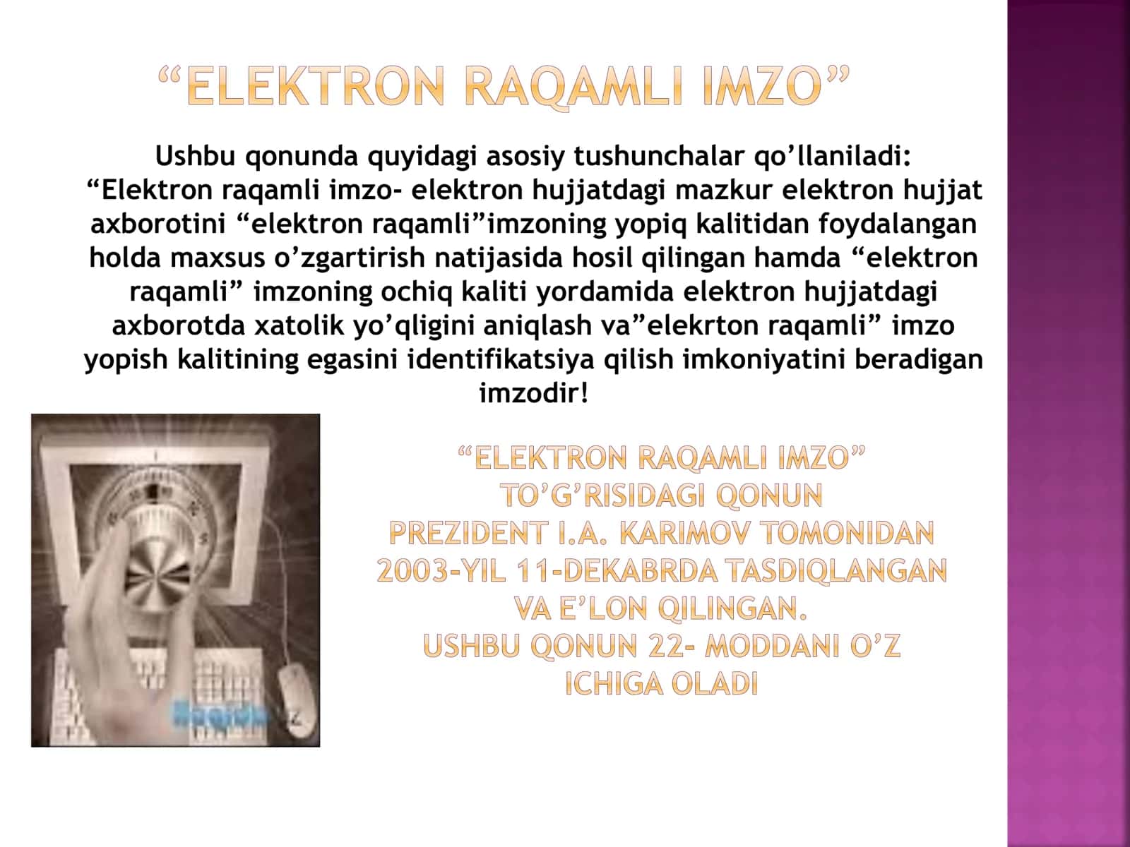 Elektron Raqamli Imzolar 2