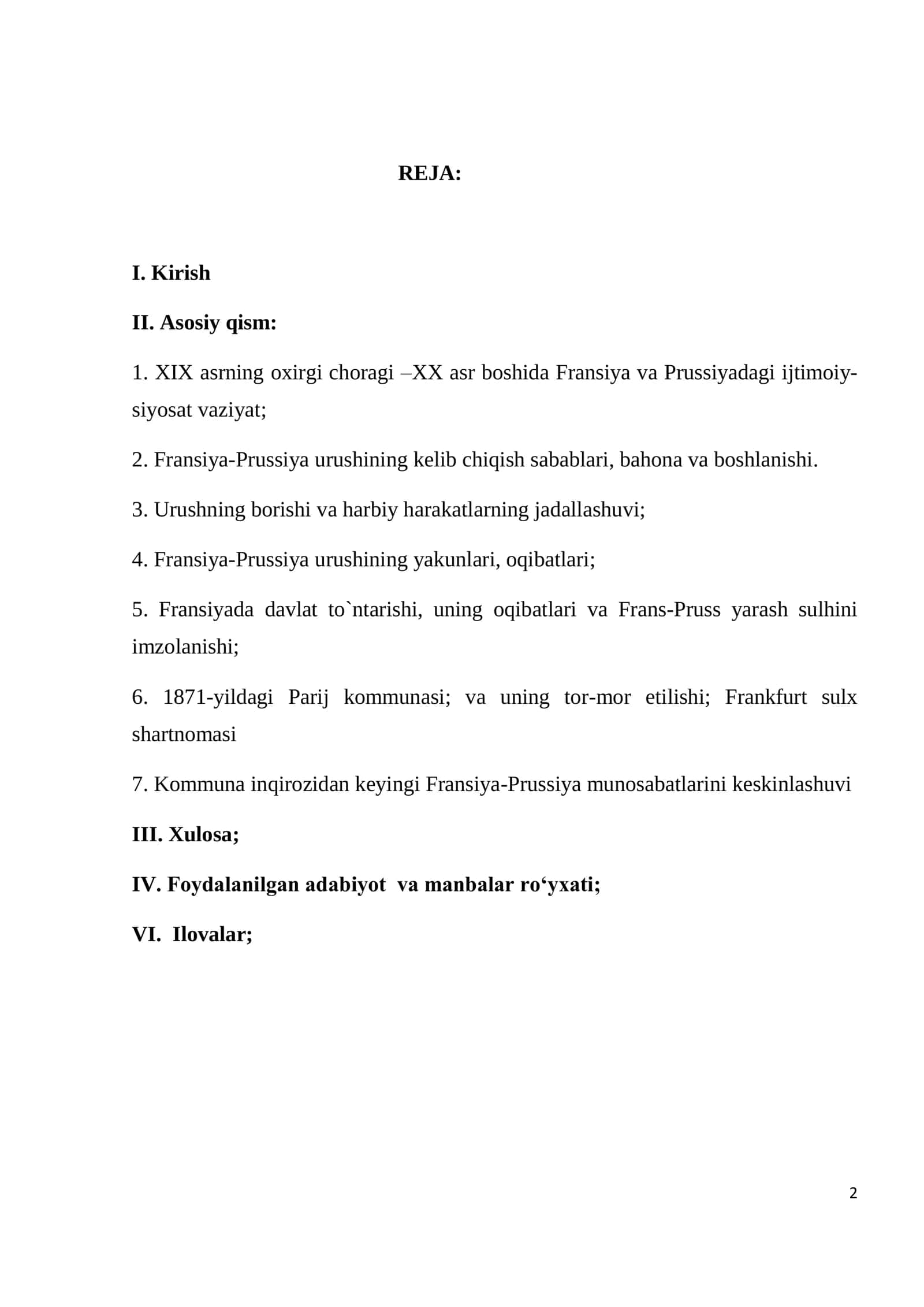 Fransiya-Prussiya urushi (1870-1871) davri diplomatiyasi 2