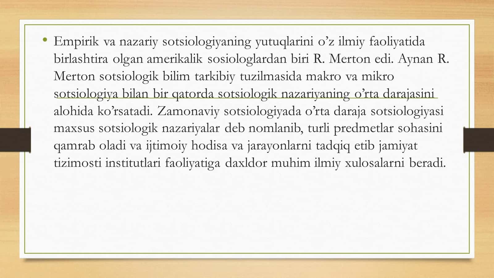 Empirik sotsiologiyaning metodologik va metodik muammolari 2