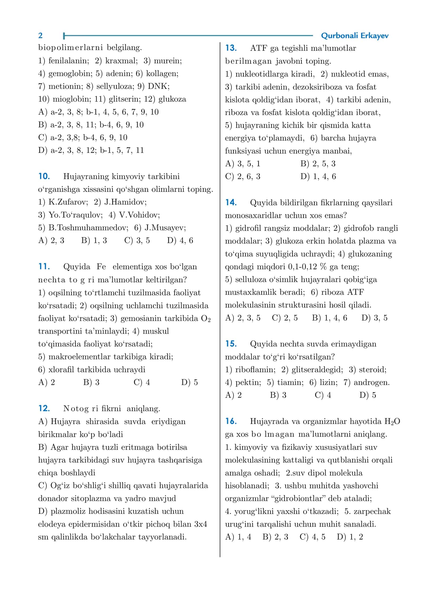 18 – Nazorat testi 2