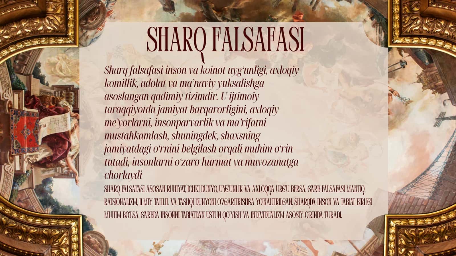 SHARQ FALSAFASI 2