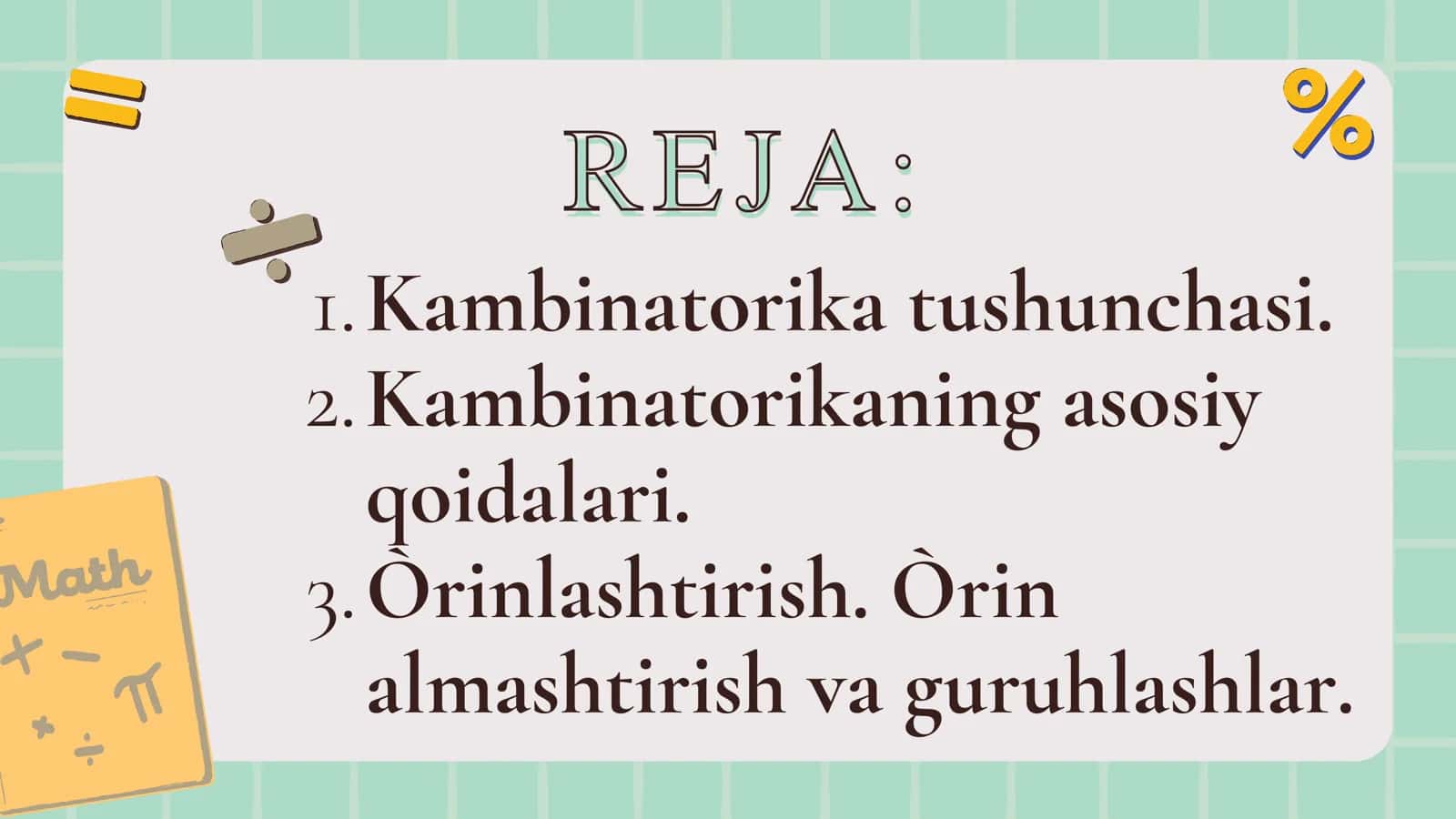 kombinatorika elementlari 2