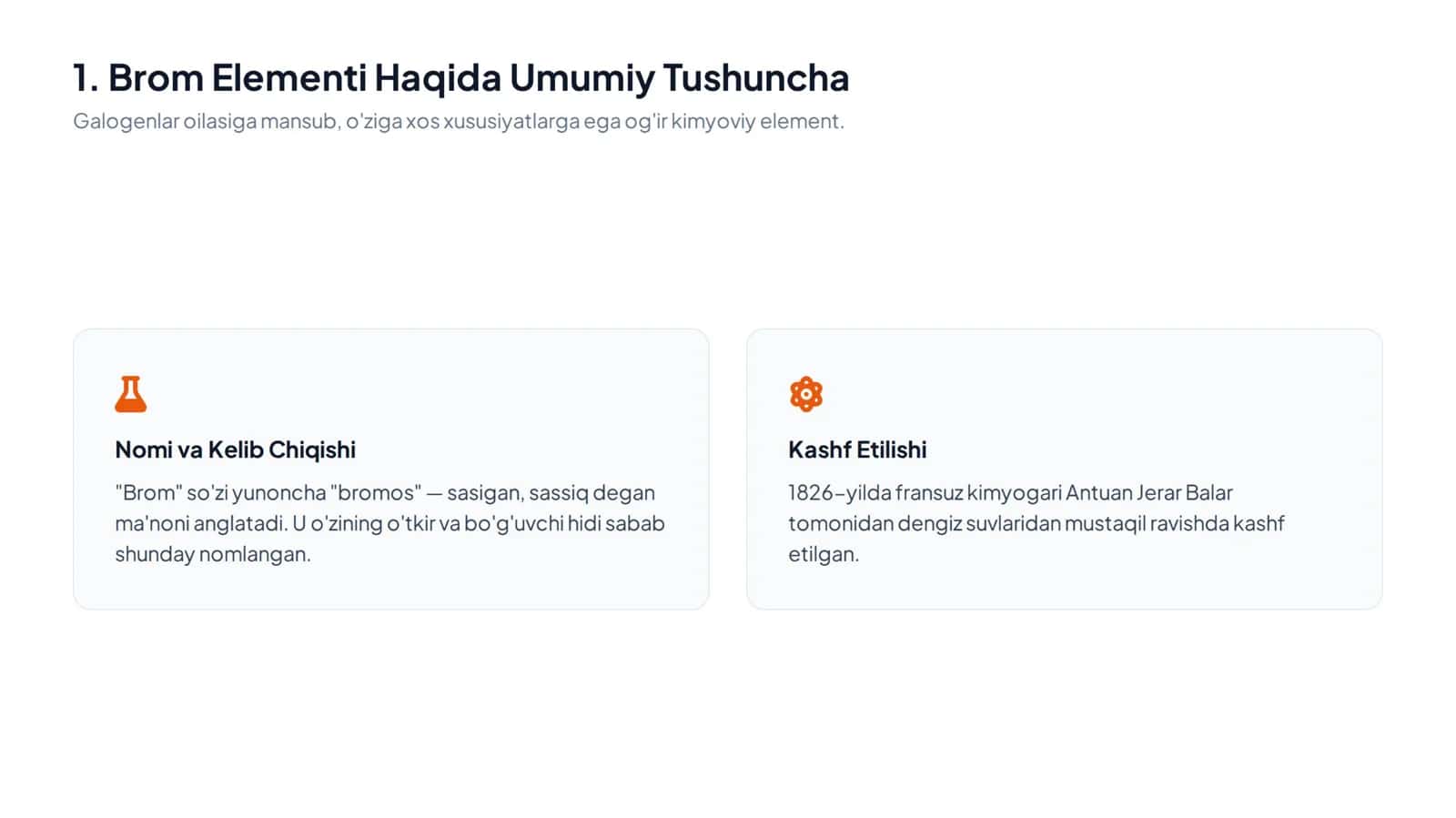 Brom elementi haqida taqdimot 2