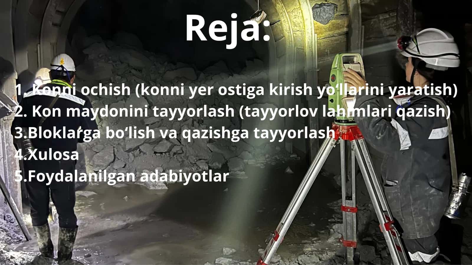 Foydali qazilmani yer osti usulida 2