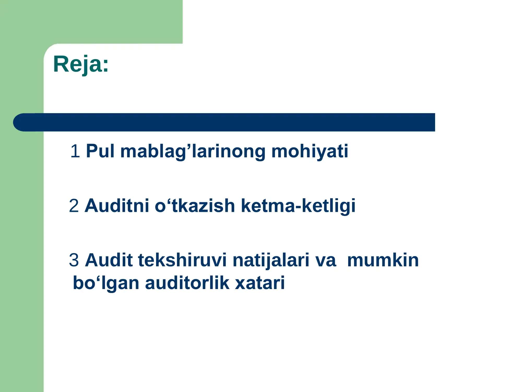 Banklarda kassa operatsiyalari hisobi 2