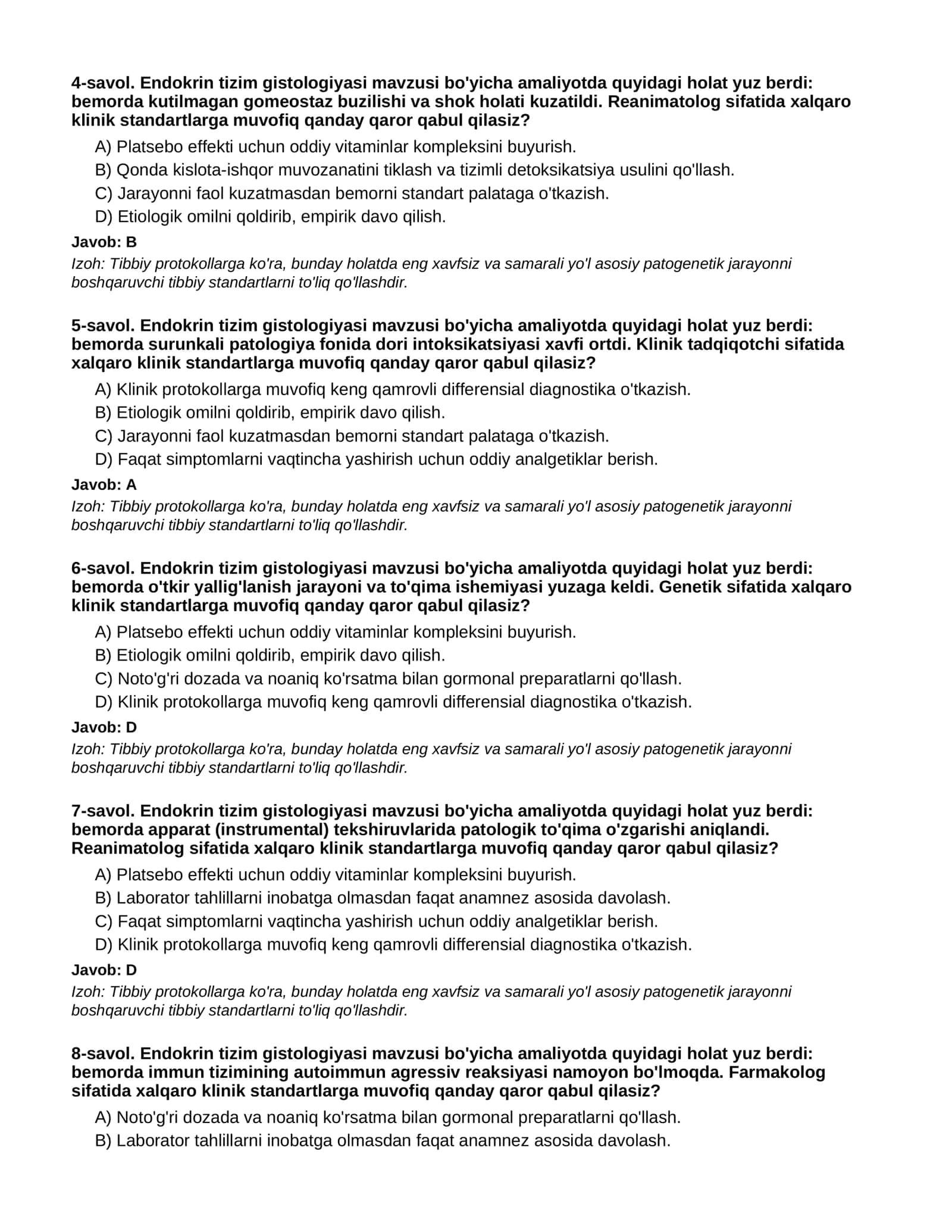 ENDOKRIN TIZIM GISTOLOGIYASI - 2-QISM 2