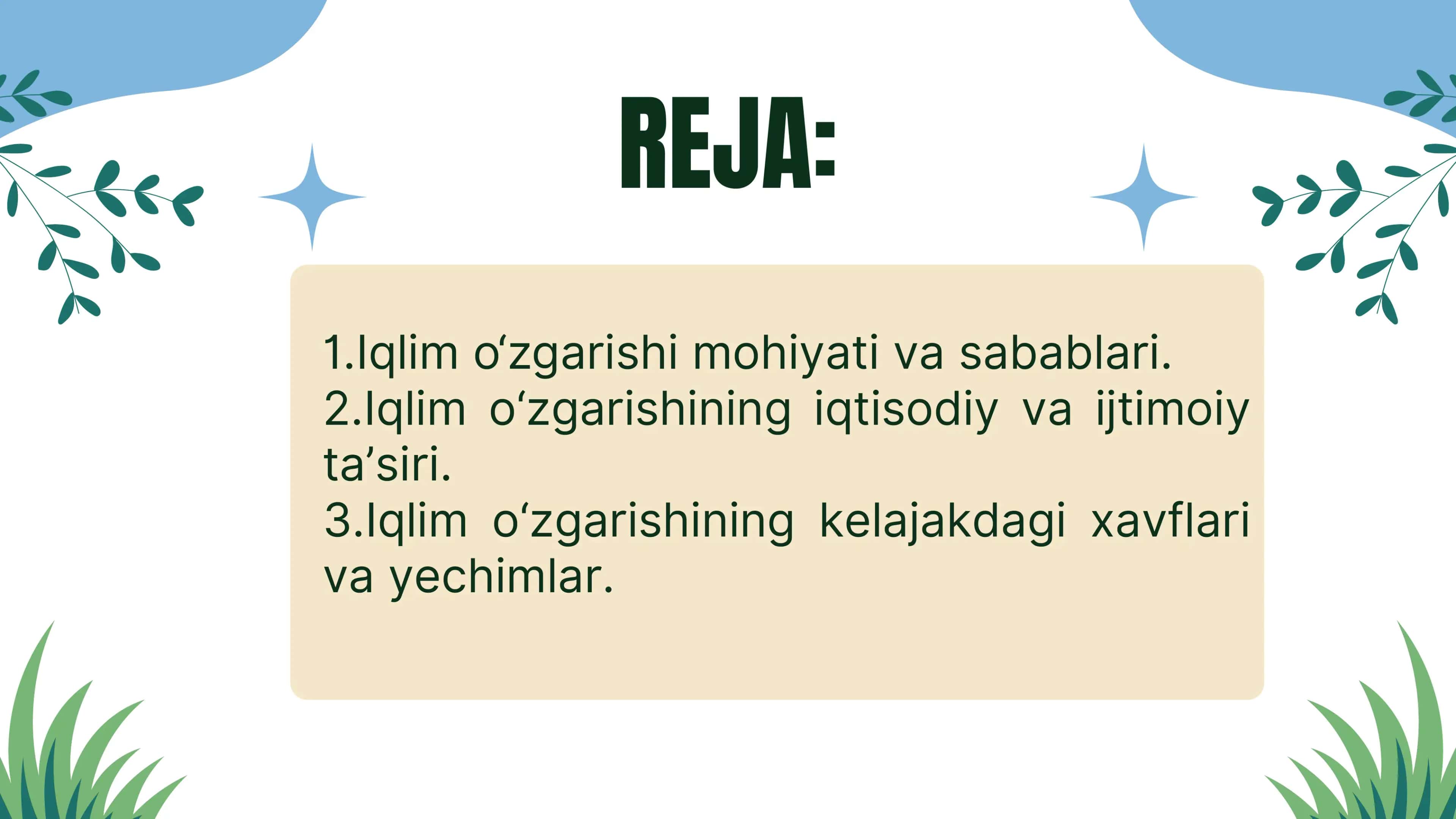 IQLIM O‘ZGARISHI KIMGA 2