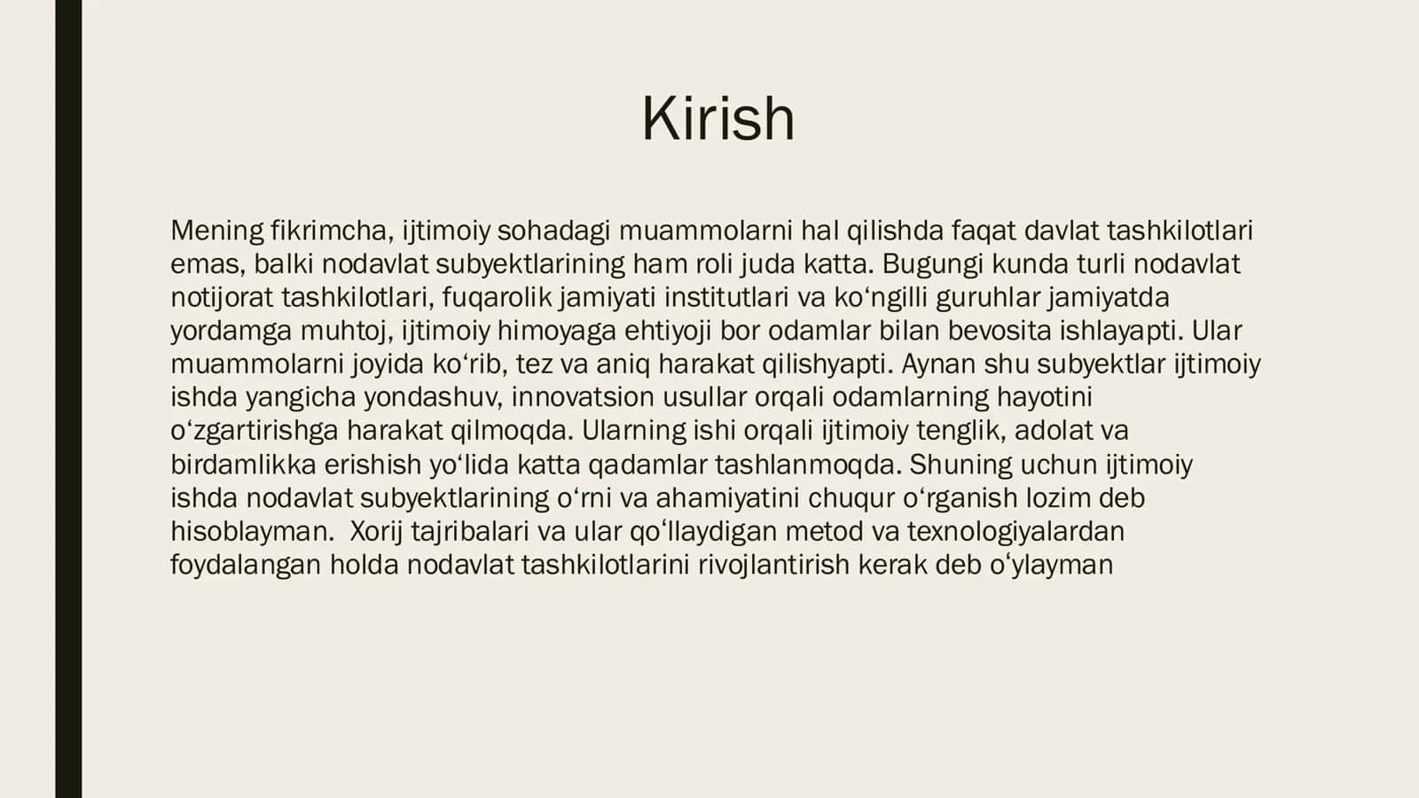 Ijtimoiy ishningnodavlatsubyektlarifaoliyatiningxorijiymodellari 2