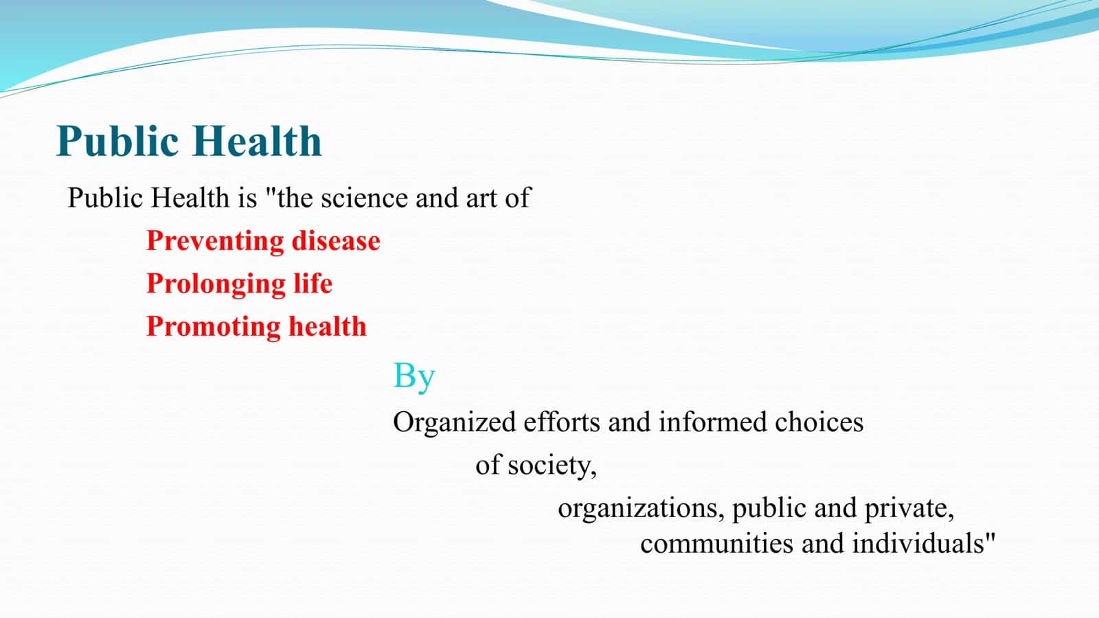 Role of Public Health Campaign 2