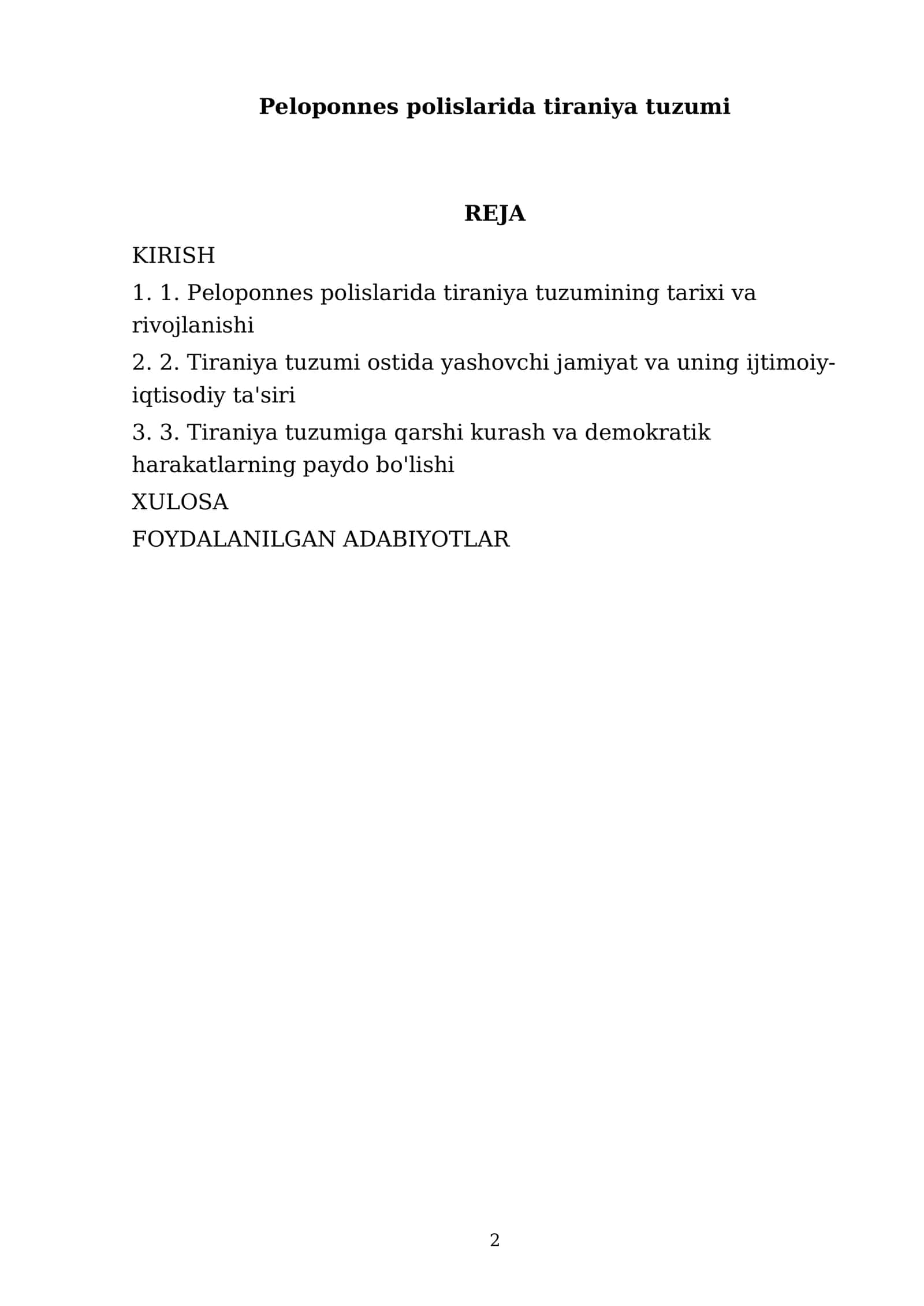 Peloponnes polislarida tiraniya tuzumi 2