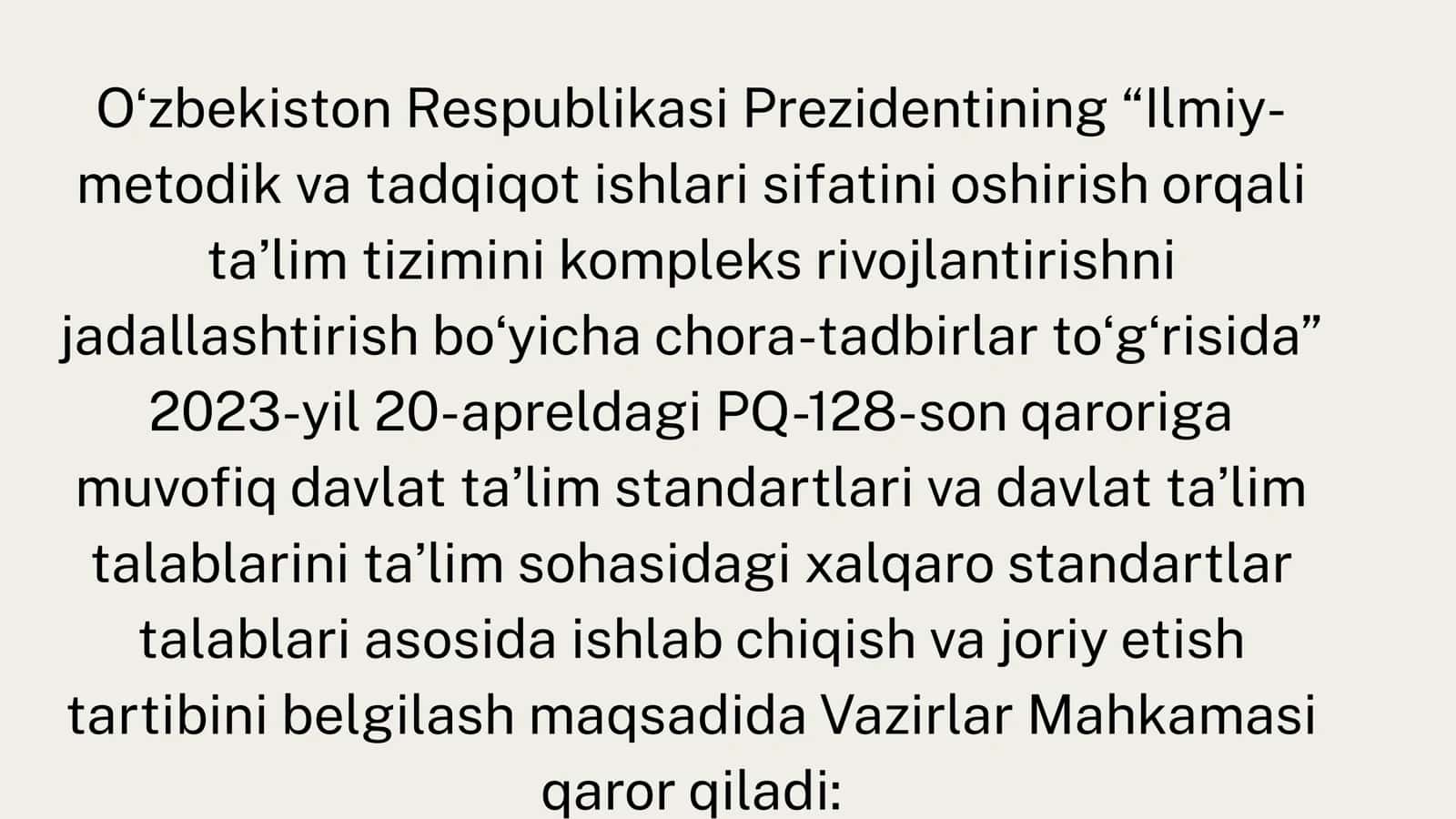 Davlat taʼlim standartlari 2