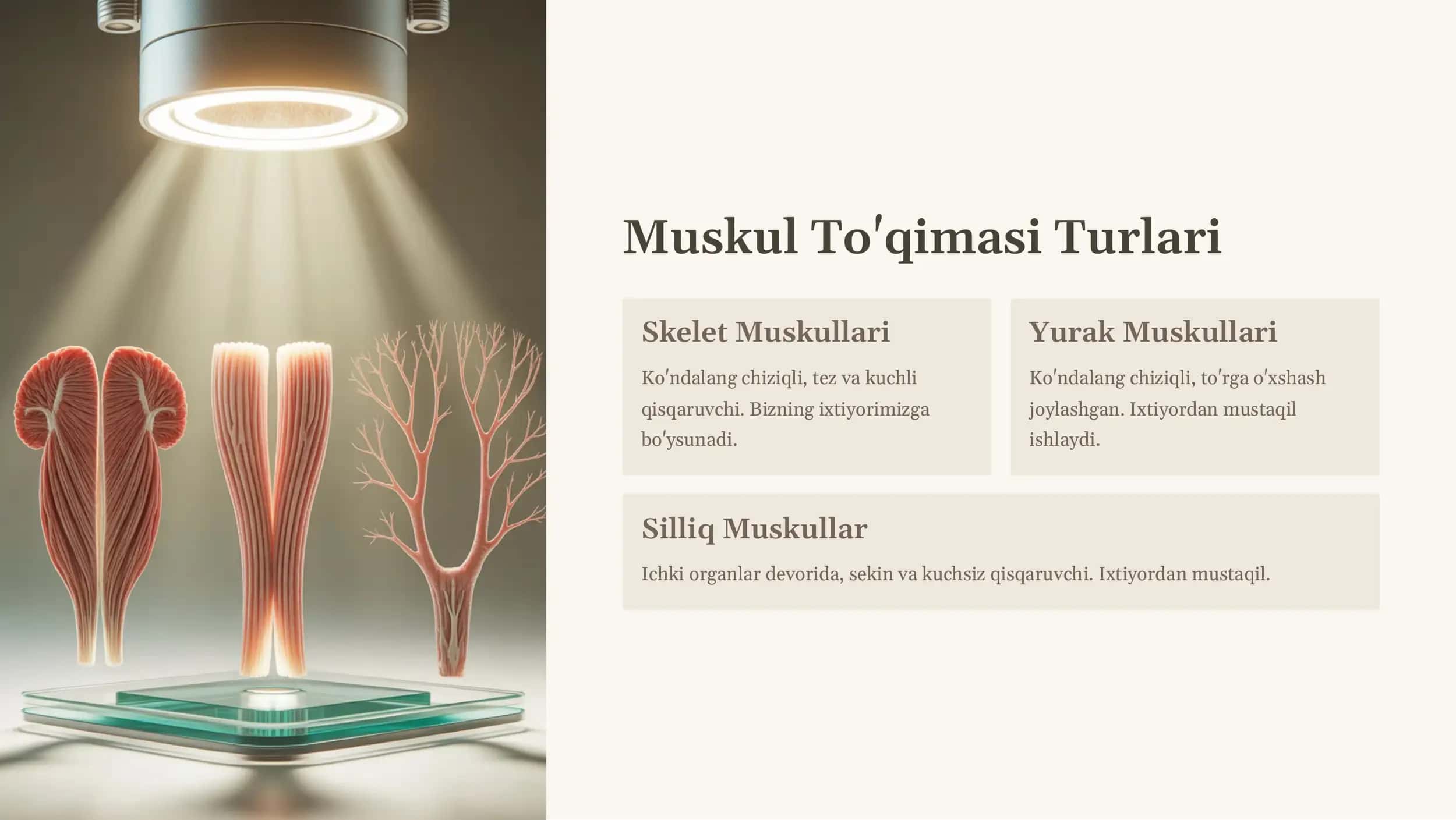 Muskullar: Harakatning Asosi 2