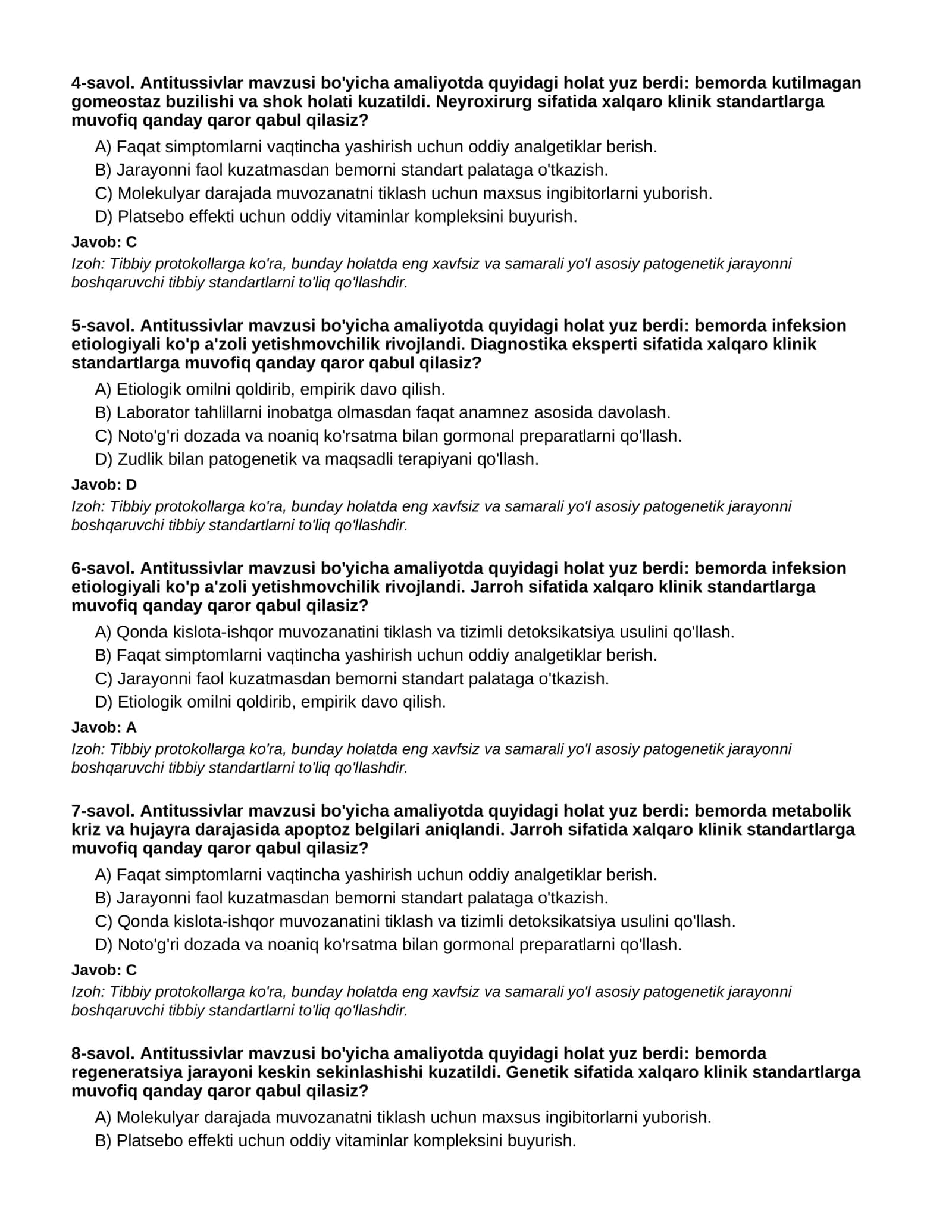 Antitusivlar - 2-qism 2