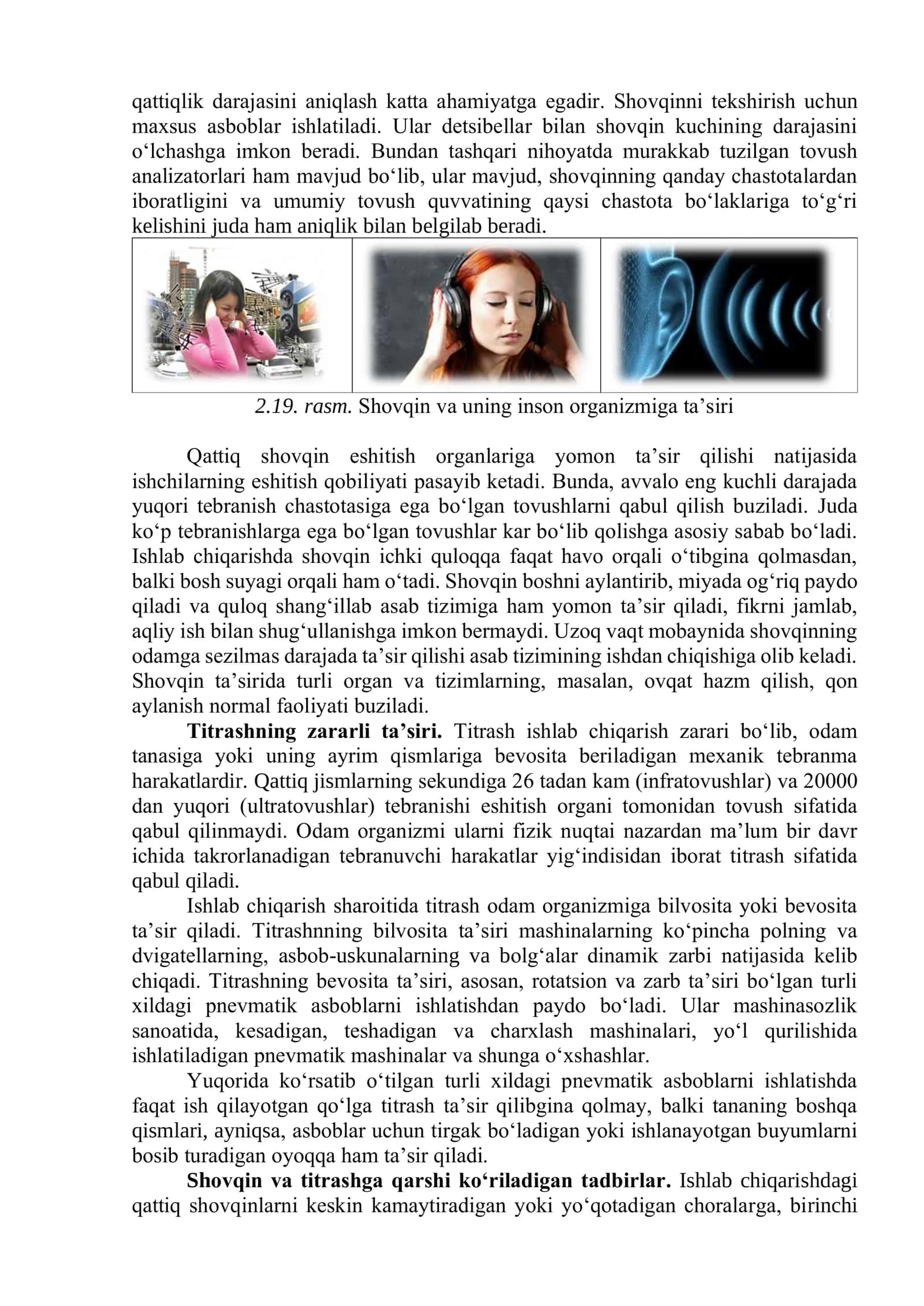 Shovqin, titrash, zararli nurlanishlar va ularga qarshi chora tadbirlar 2