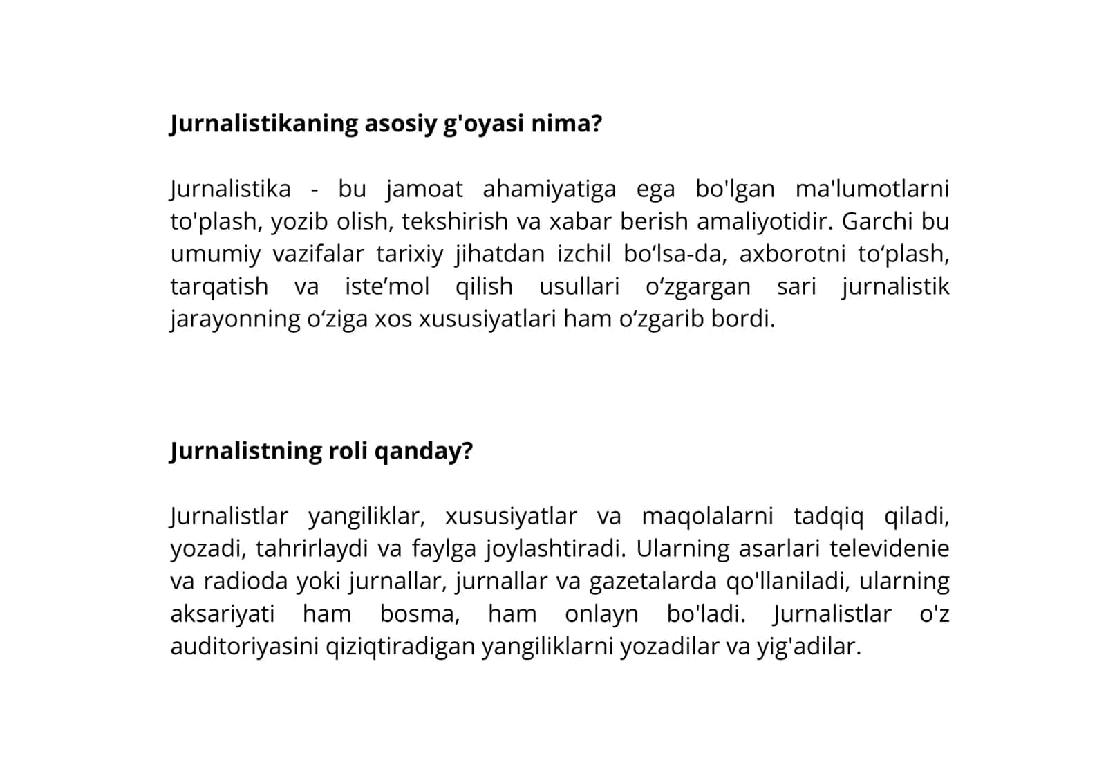 Jurnalistika, feyk yangiliklar va dezinformatsiya 2