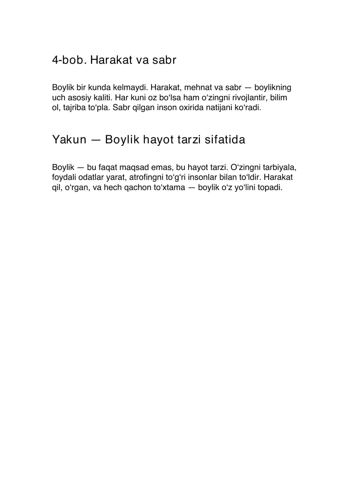 Boy bo‘lish sirlari 2