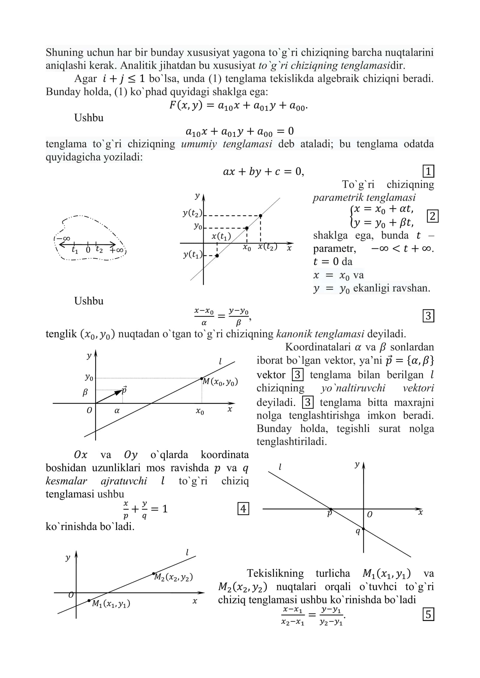 Tekislikda analitik geometriya 2