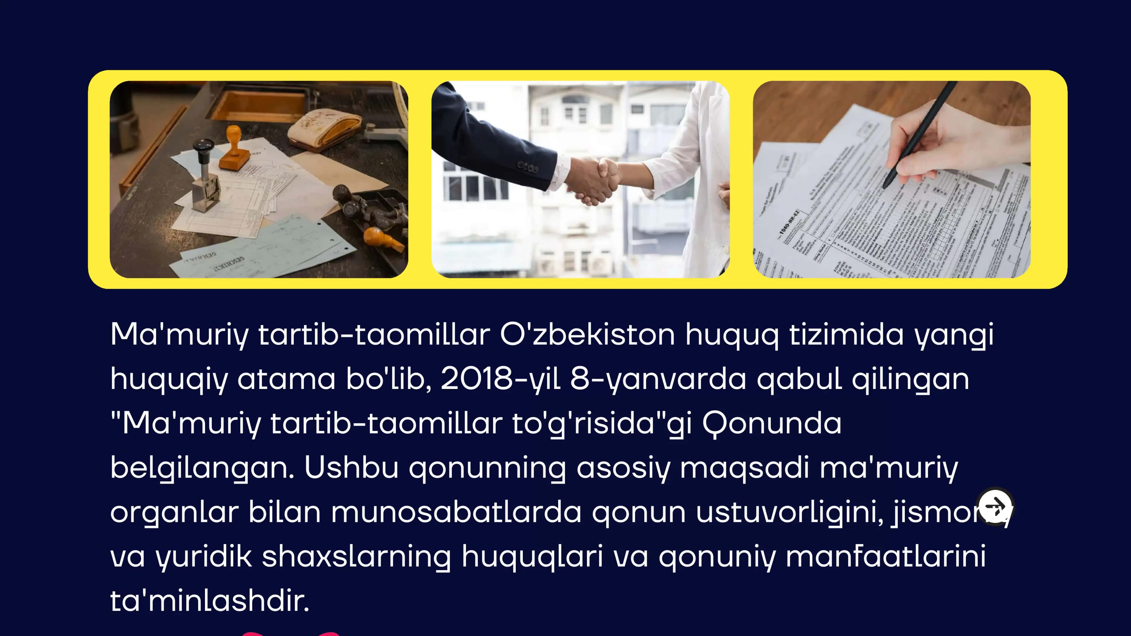Ma'muriy-tartib taomillar 2
