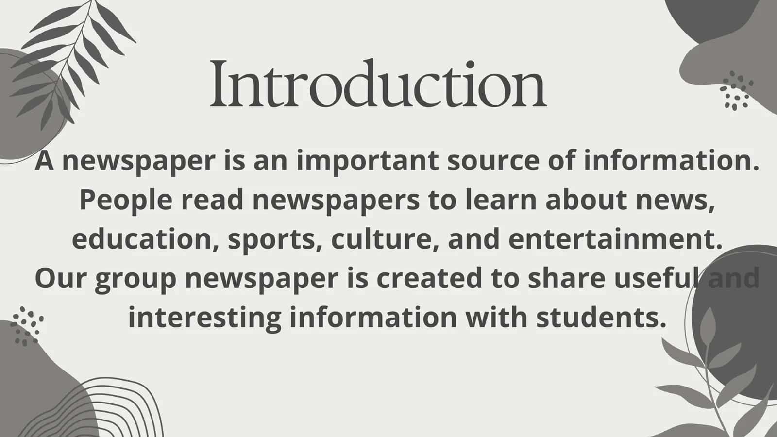 Our Newspaper 2