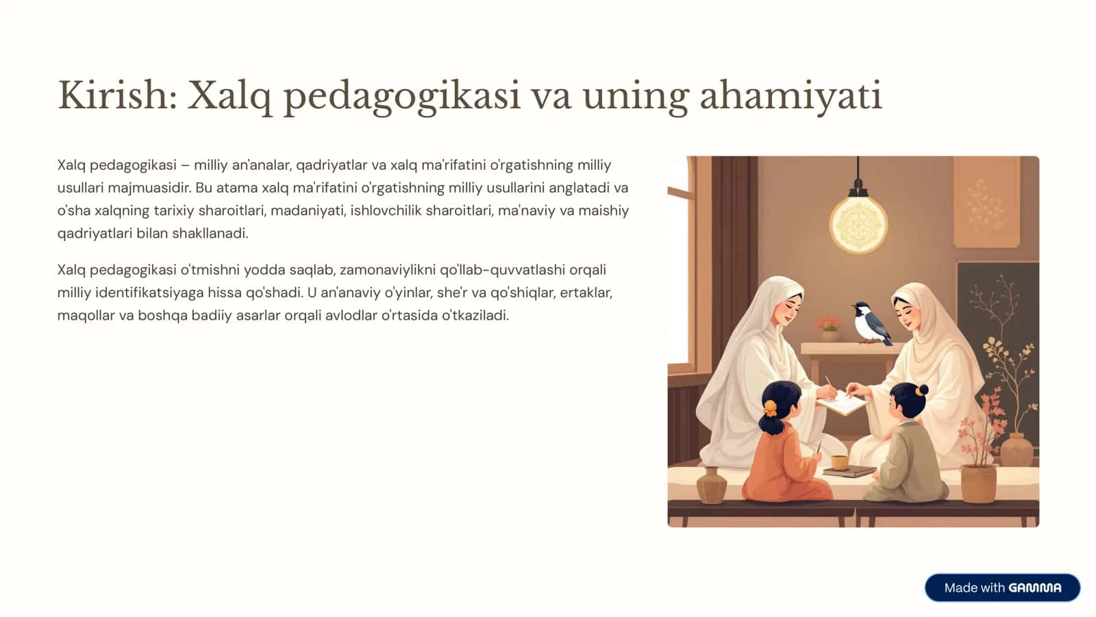 Xalq pedagogikasi manbalarida Tosh bitiklari 2