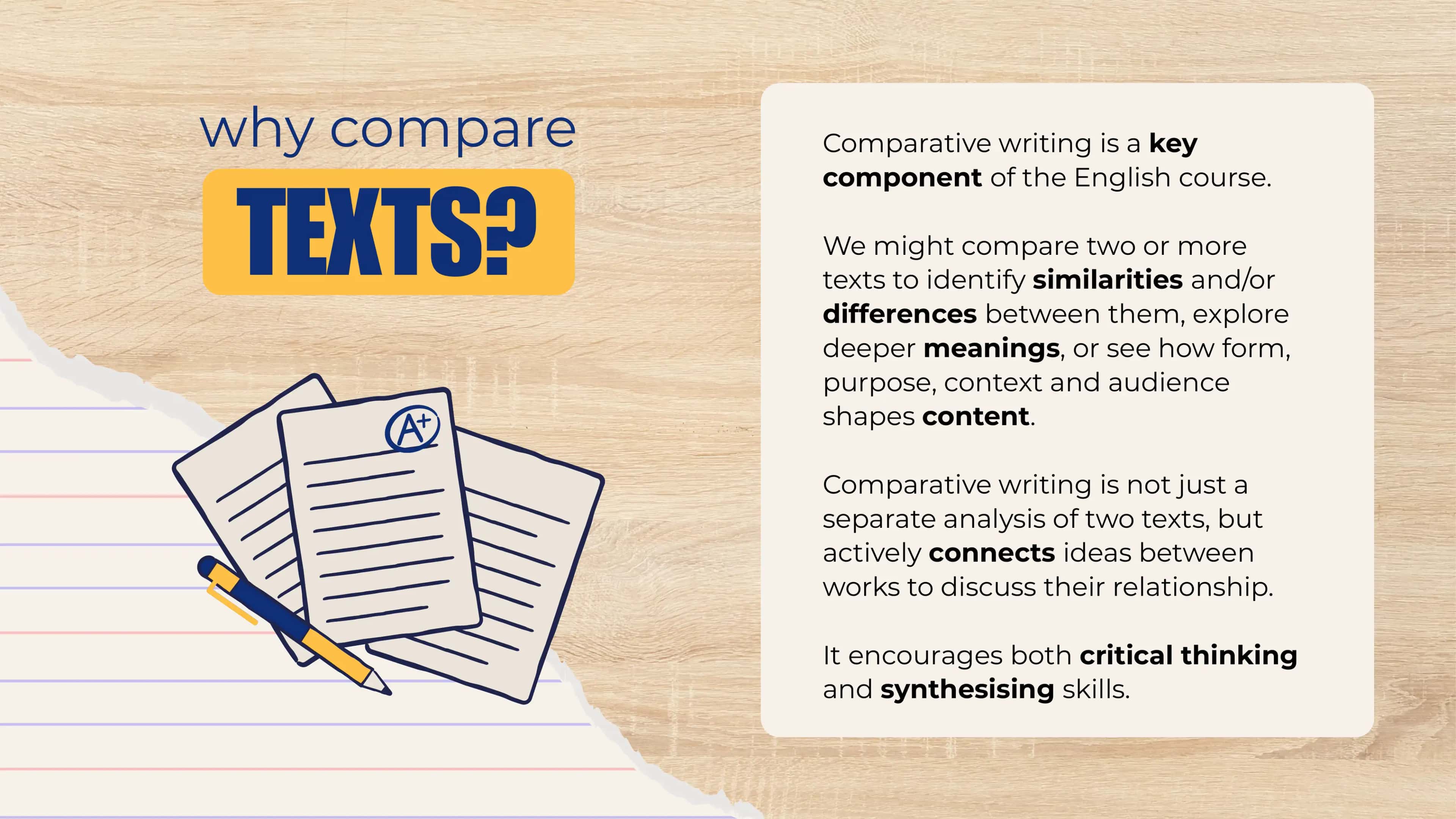 Comparative Writing in English Course 2