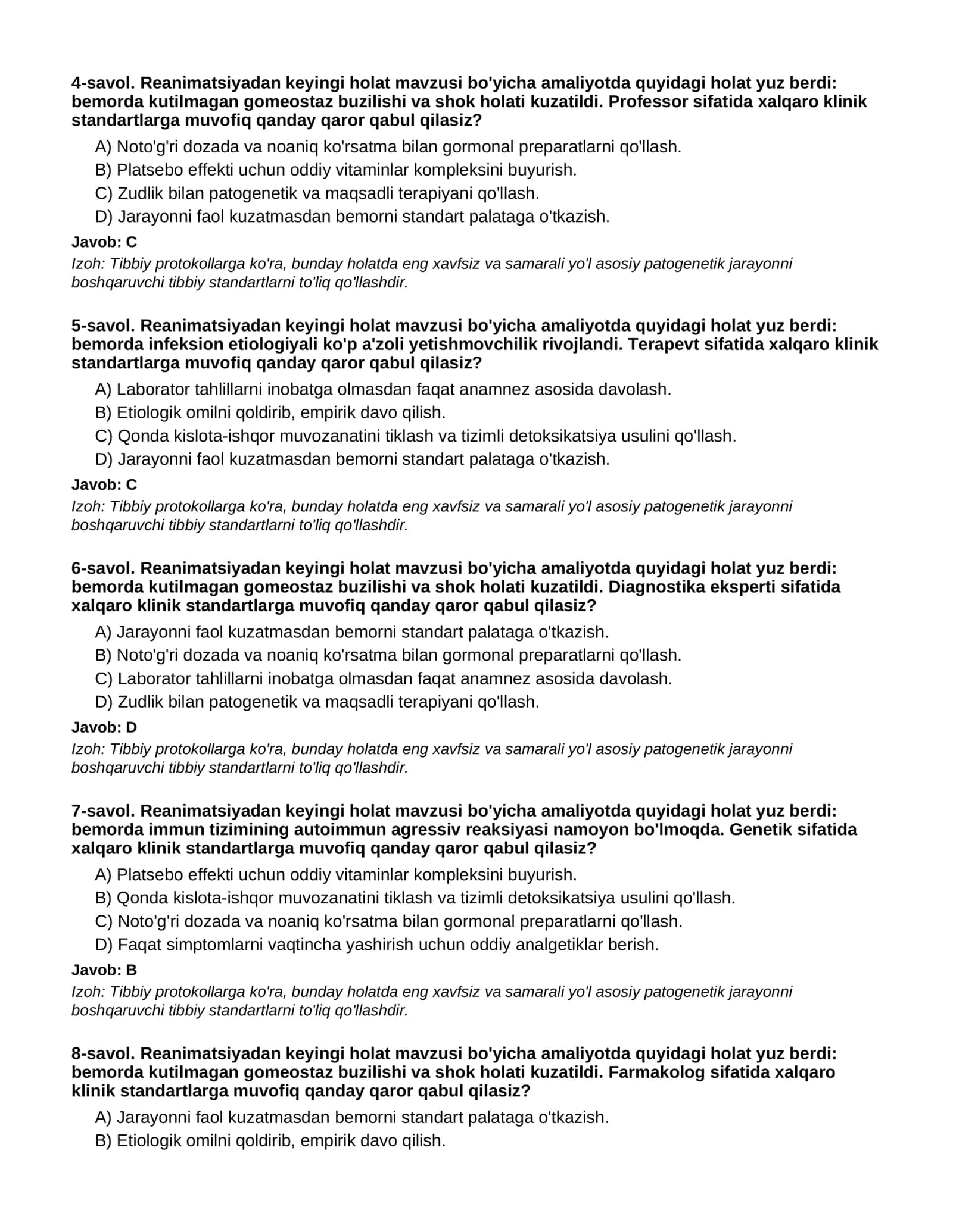 REANIMATSIYADAN KEYINGI HOLAT - 3-QISM 2