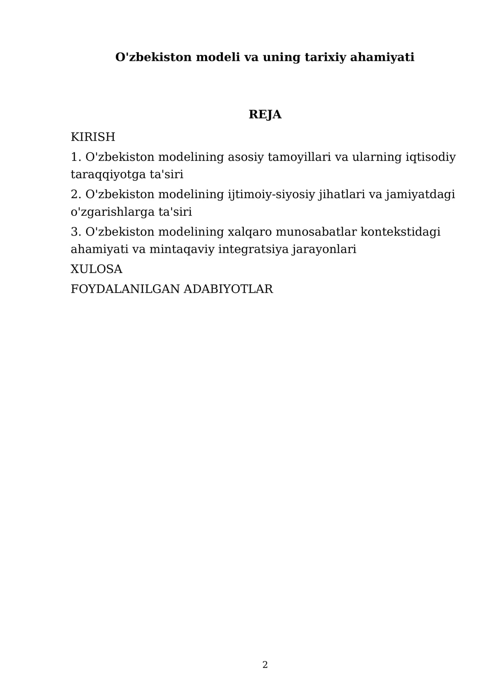 O'zbekiston modeli va uning tarixiy ahamiyati 2