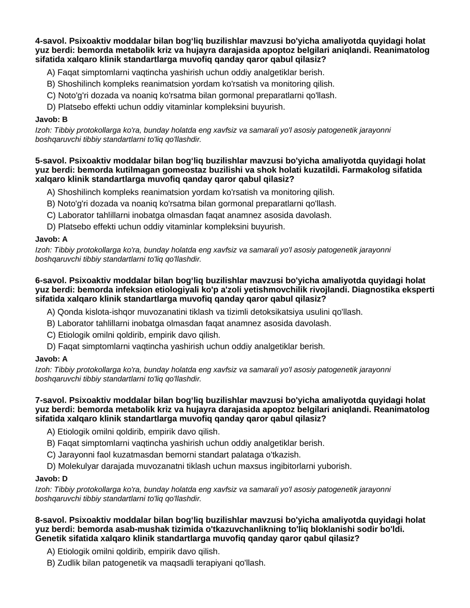 PSIXOAKTIV MODDALAR BILAN BOG‘LIQ BUZILISHLAR - 1-QISM 2