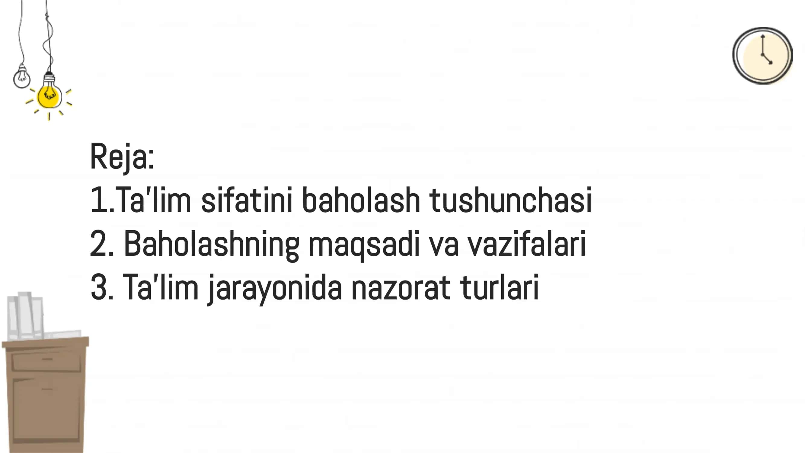 Talim sifatini baholash va nazorat qilish 2