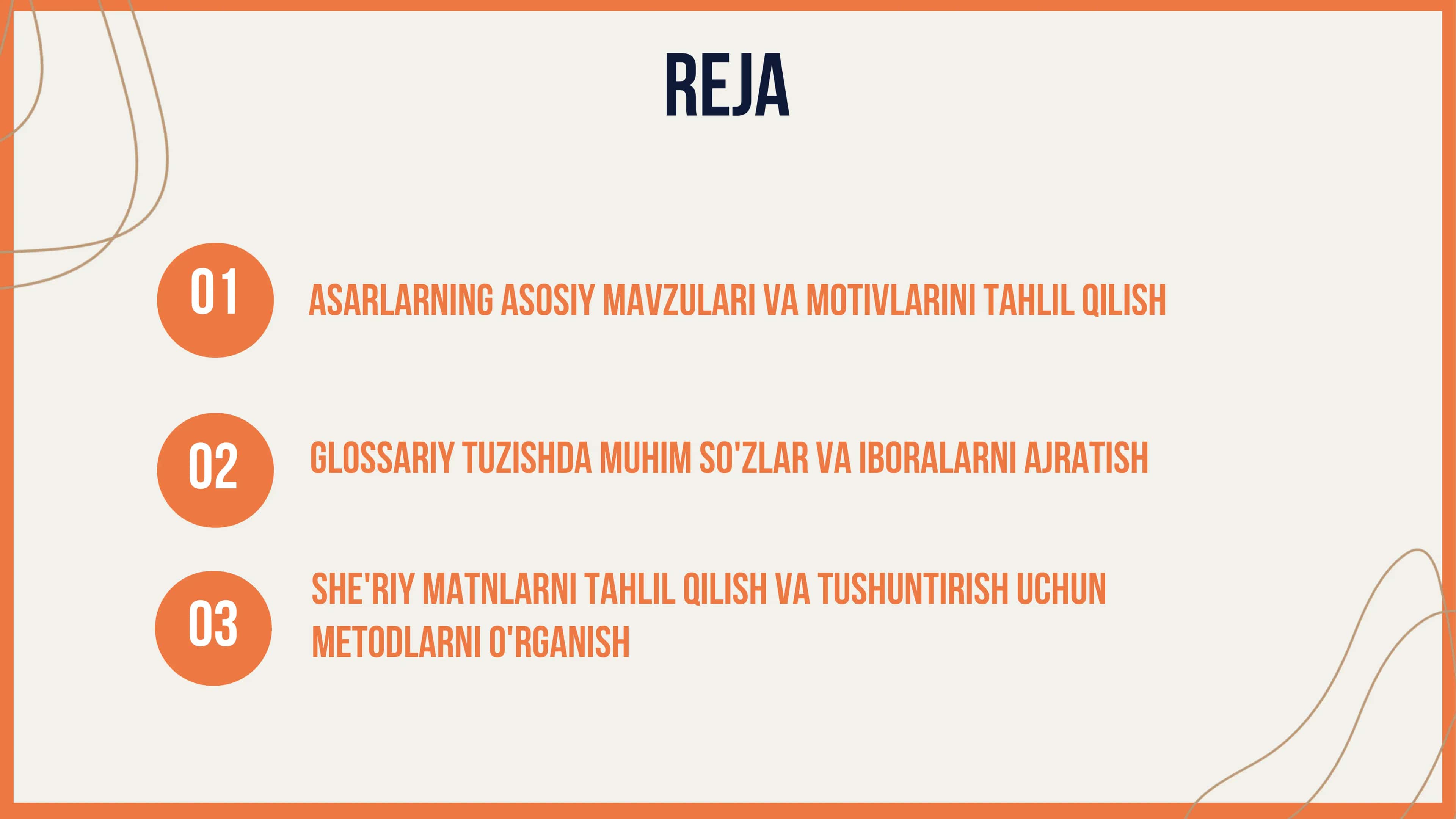 Asarlarning asosiy mavzulari va motivlarini tahlil qilish 2