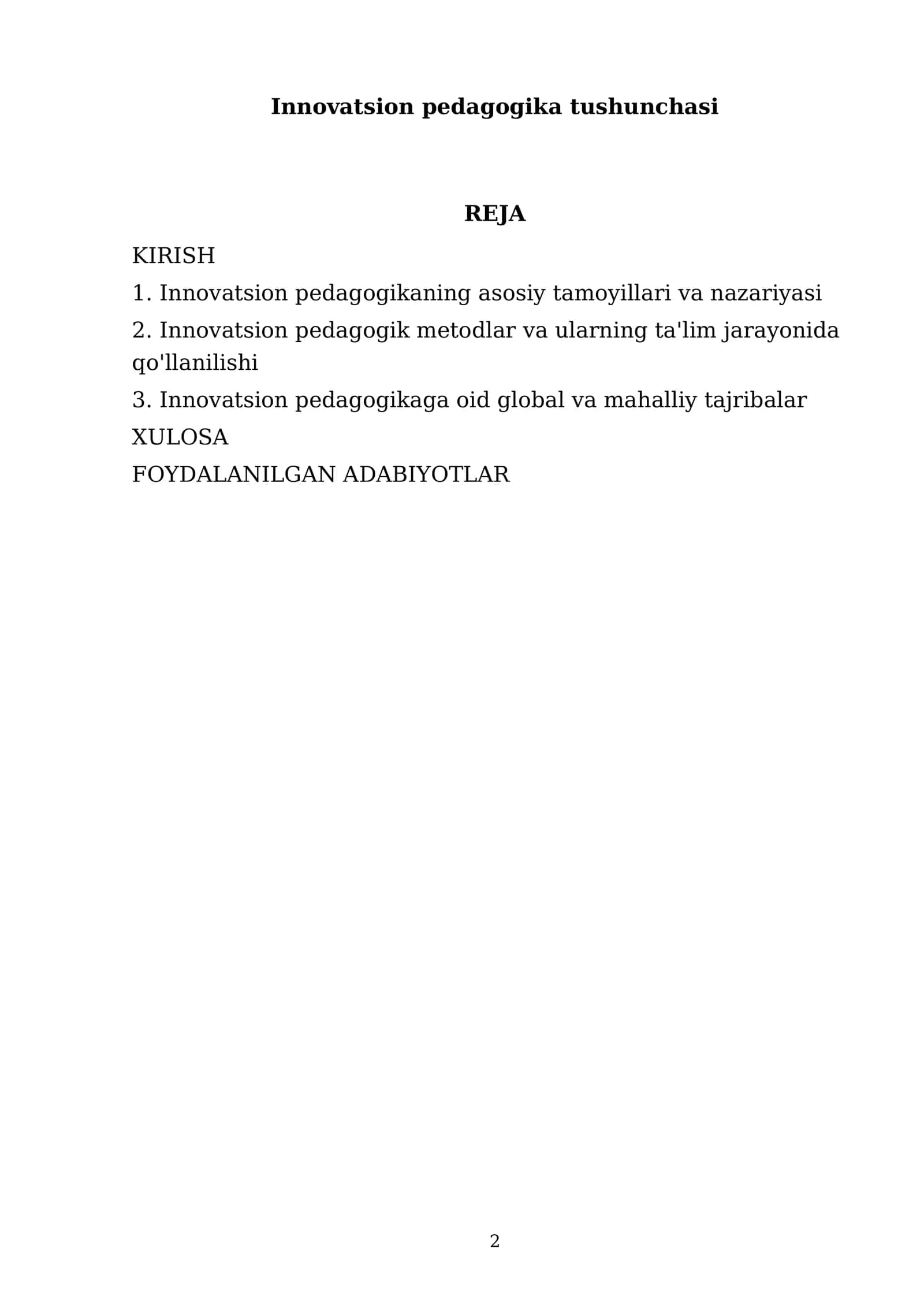 Innovatsion pedagogika tushunchasi 2