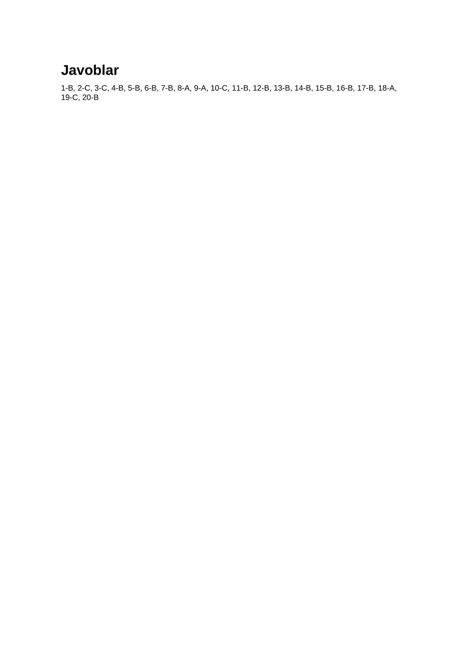 Ingliz tili grammatikasi testlar 2